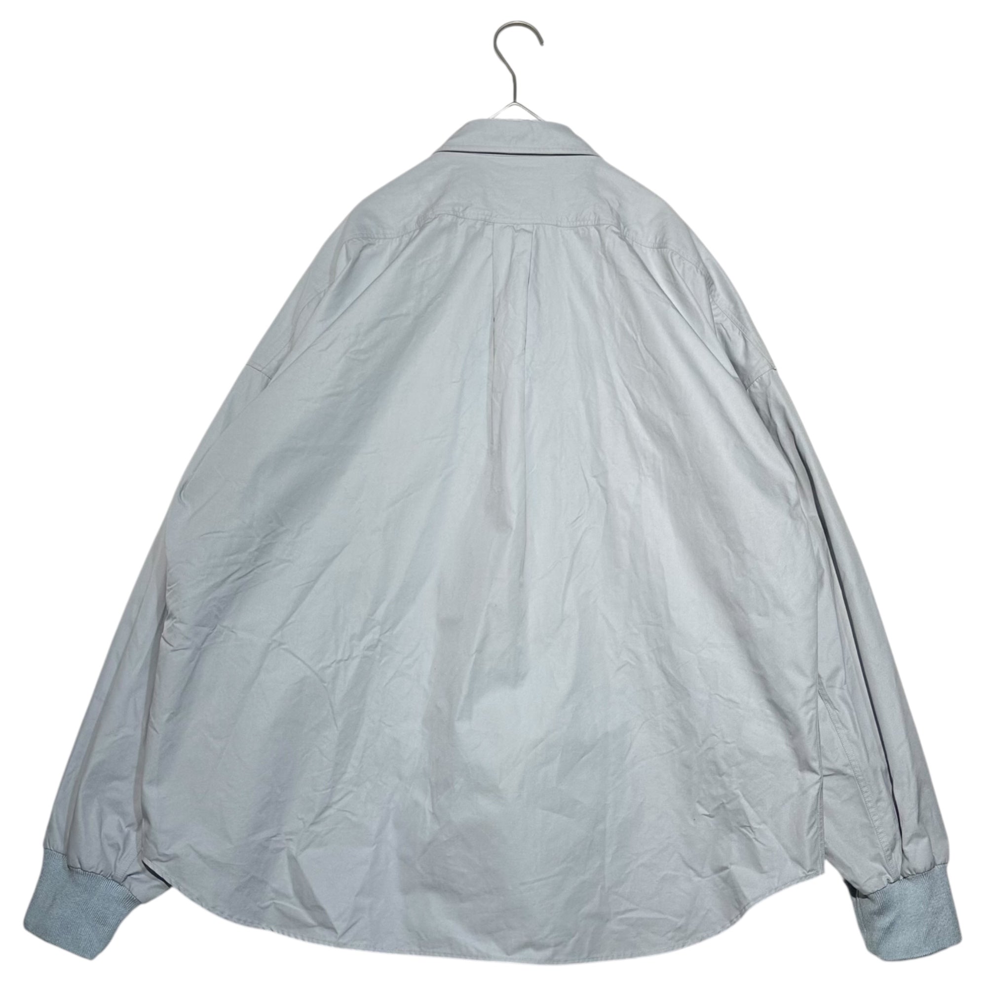 ALEXANDER MCQUEEN(アレキサンダーマックイーン) 2021s zip up long sleeve shirt jacket ジップアップ 長袖 シャツ ジャケット C-JP54-2021-1570-0221 M~L程度 ライトブルー