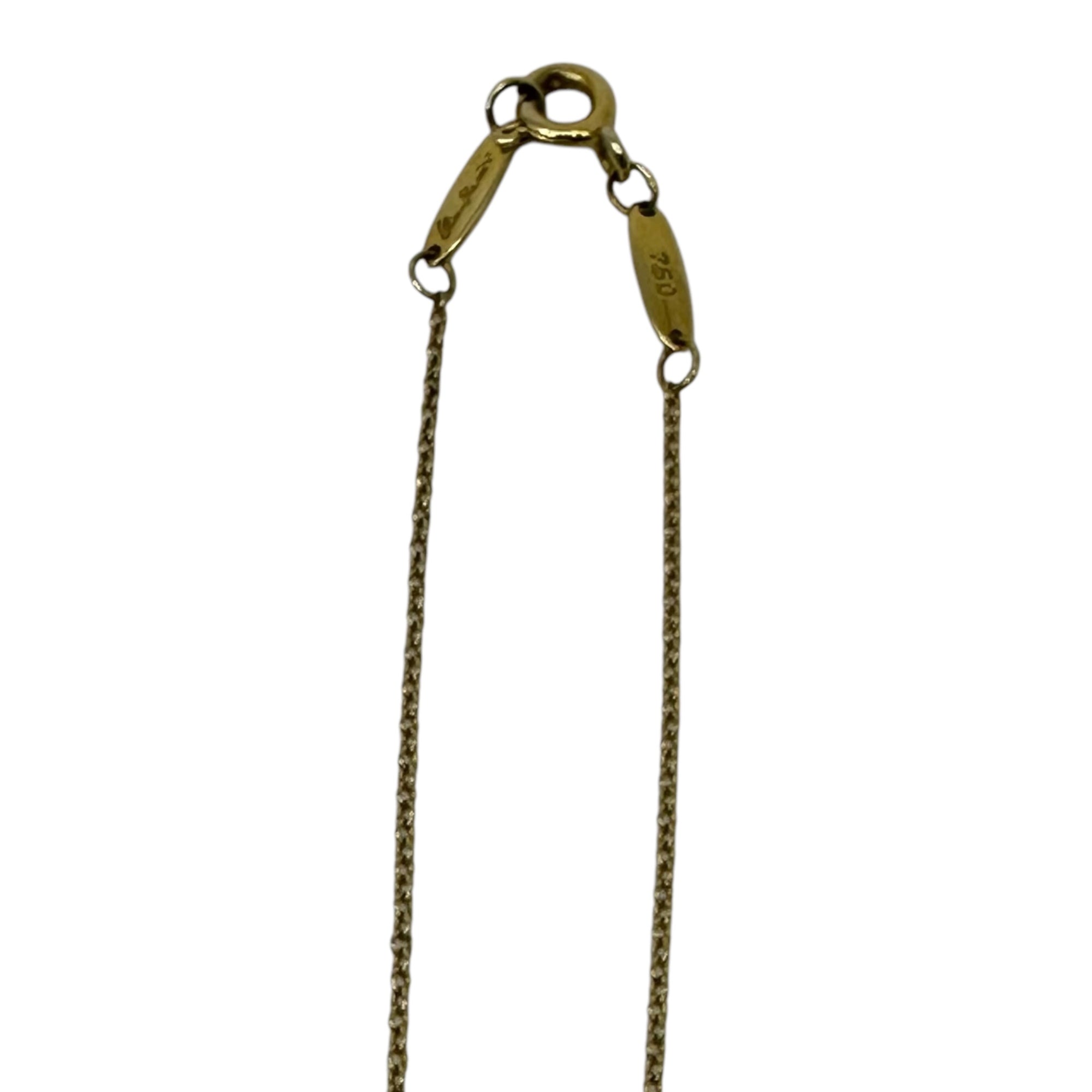 TIFFANY & CO.(ティファニー) Small Cross Necklace YG Yellow Gold Pendant Cross Elsa Peretti Necklace スモールクロス ネックレス YG イエローゴールド ペンダント 十字架 エルサ・ペレッティ ネックレス ゴールド K18(750)