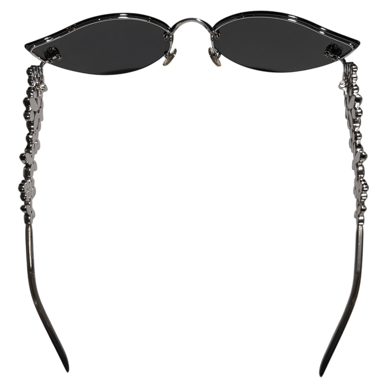 LOUIS VUITTON(ルイヴィトン) Limited to 1000 Cat's Eye Swarovski Sunglasses 限定 1000本 キャッツアイ スワロフスキー サングラス 75BR6 67□17-135 ブラック×シルバー 眼鏡 ケース付