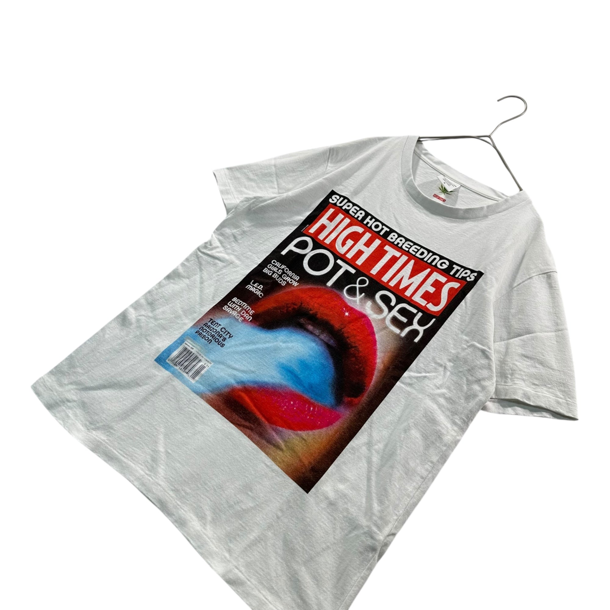 WACKO MARIA(ワコマリア) HIGH TIMES Print T-Shirt ハイタイムス プリント Tシャツ S ホワイト コラボアイテム
