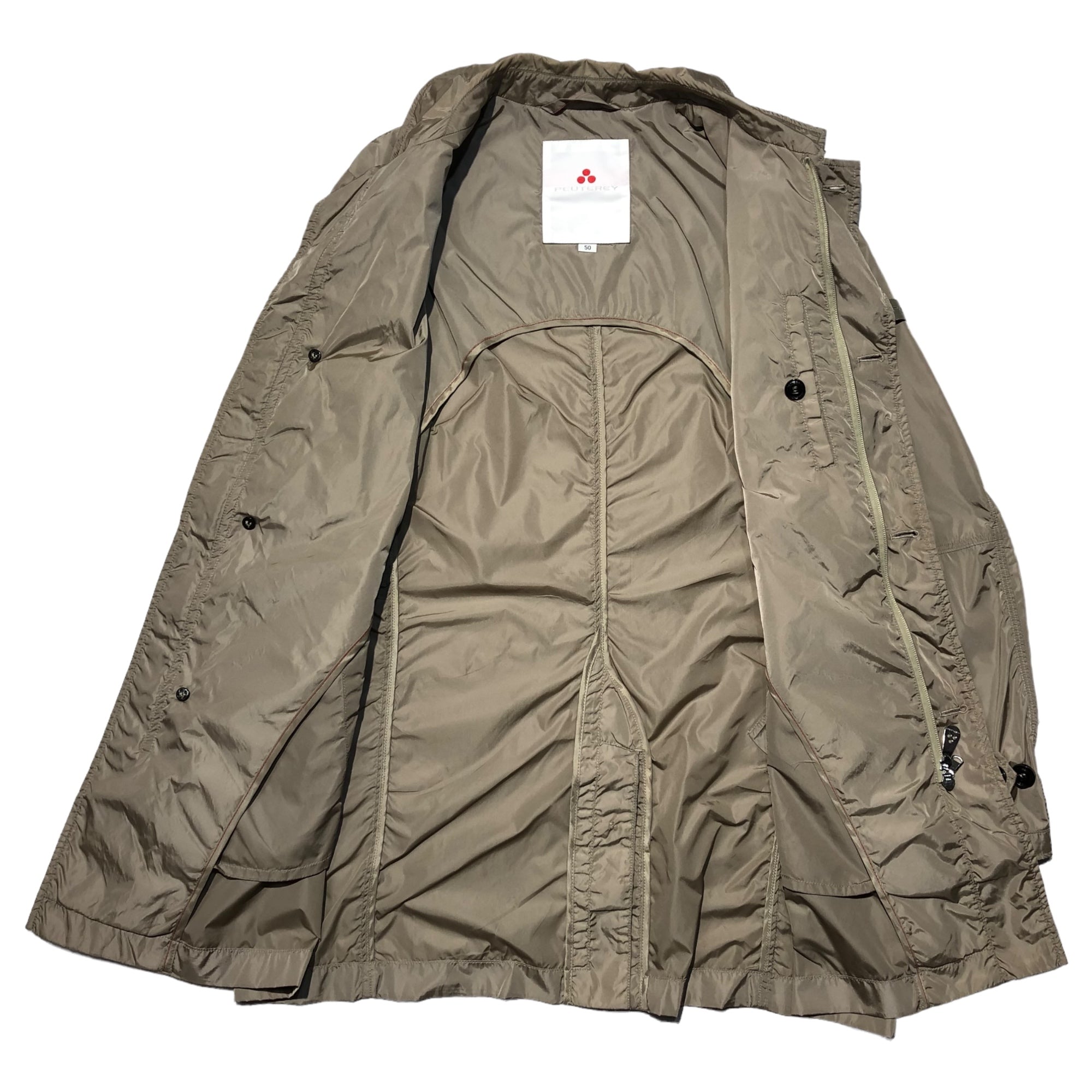 PEUTEREY(ピューテリー) nylon stainless steel collar coat ナイロン ステンカラー コート 47251167 50(XL程度) ベージュ ジャケット