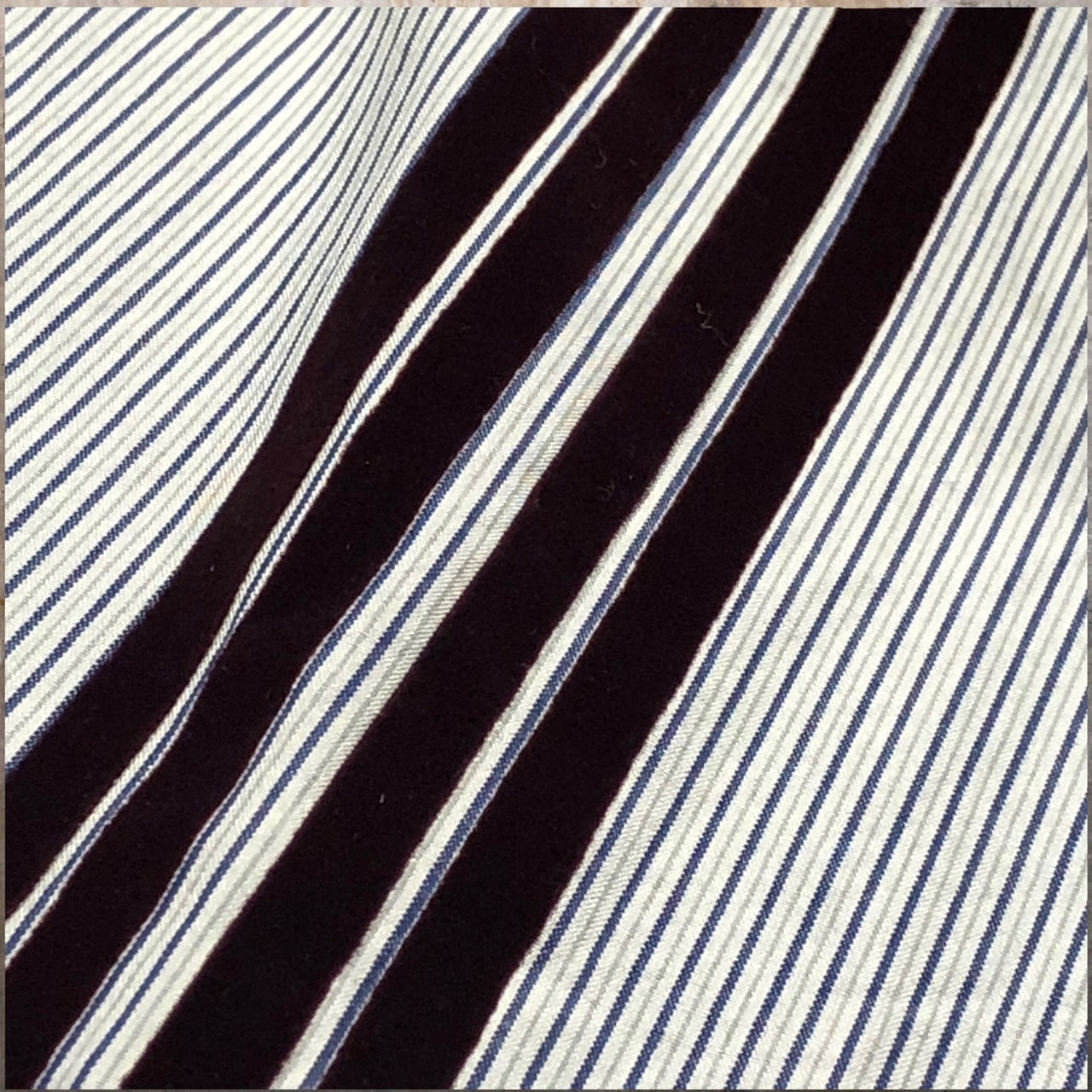 COMME des GARCONS HOMME(コムデギャルソンオム) 90'sベロアストライプシャツ HB-100010 表記なし(L程度) ブルー AD1996 田中オム