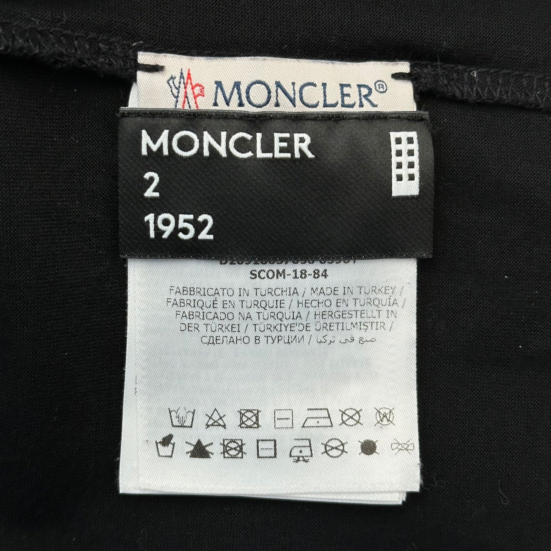MONCLER(モンクレール) MAGLIA T-SHIRT ロゴ プリント Tシャツ D20918037850 XL ブラック