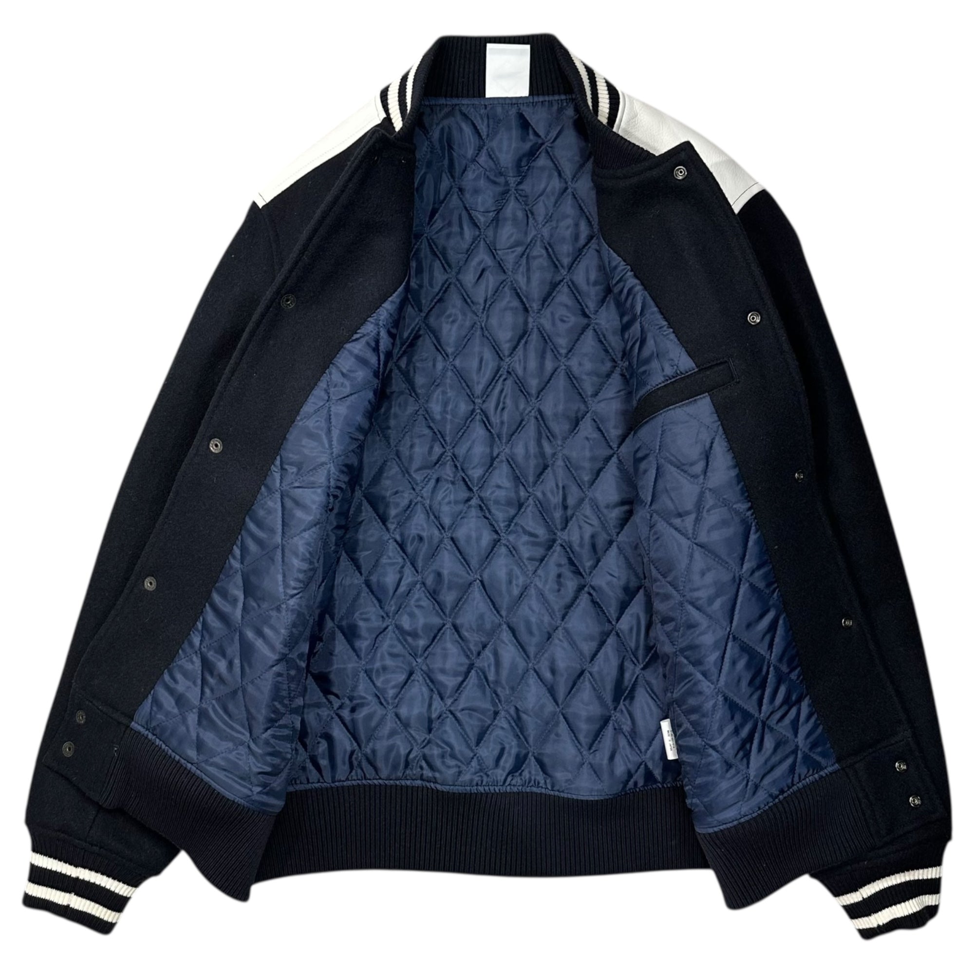 F.C.Real Bristol FCRB(エフシーレアルブリストル) 17AW CIRCLE STAR STADIUM BLOUSON サークル スター スタジアム ブルゾン FCRB-178040 M ブラック×ホワイト ジャケット
