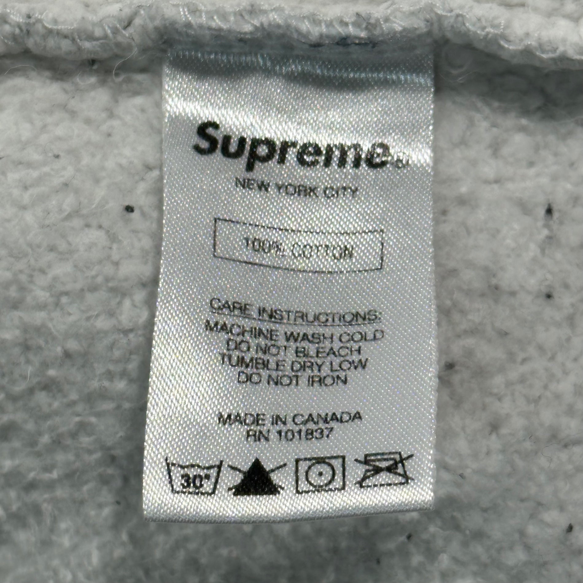 SUPREME(シュプリーム) 19AW Breed Crewneck ロゴ プリント スウェット M ライトグレー 19FW