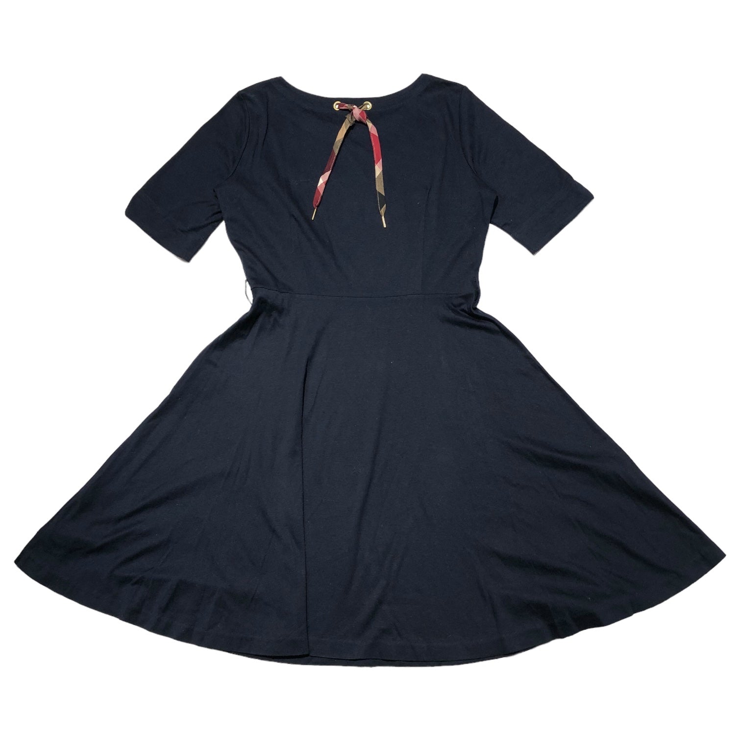 BLUE LABEL CRESTBRIDGE(ブルーレーベルクレストブリッジ) バックリボンS/Sワンピース 55J83-122-29 38(M) ネイビー