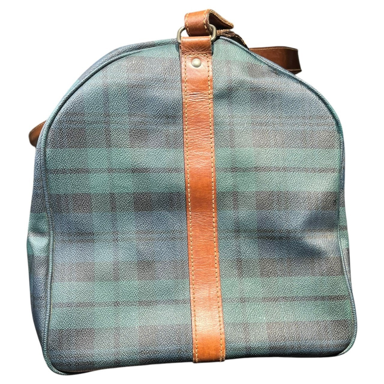 POLO RALPH LAUREN(ポロラルフローレン) 2WAY チェック ボストン バッグ グリーン×ネイビー 旅行