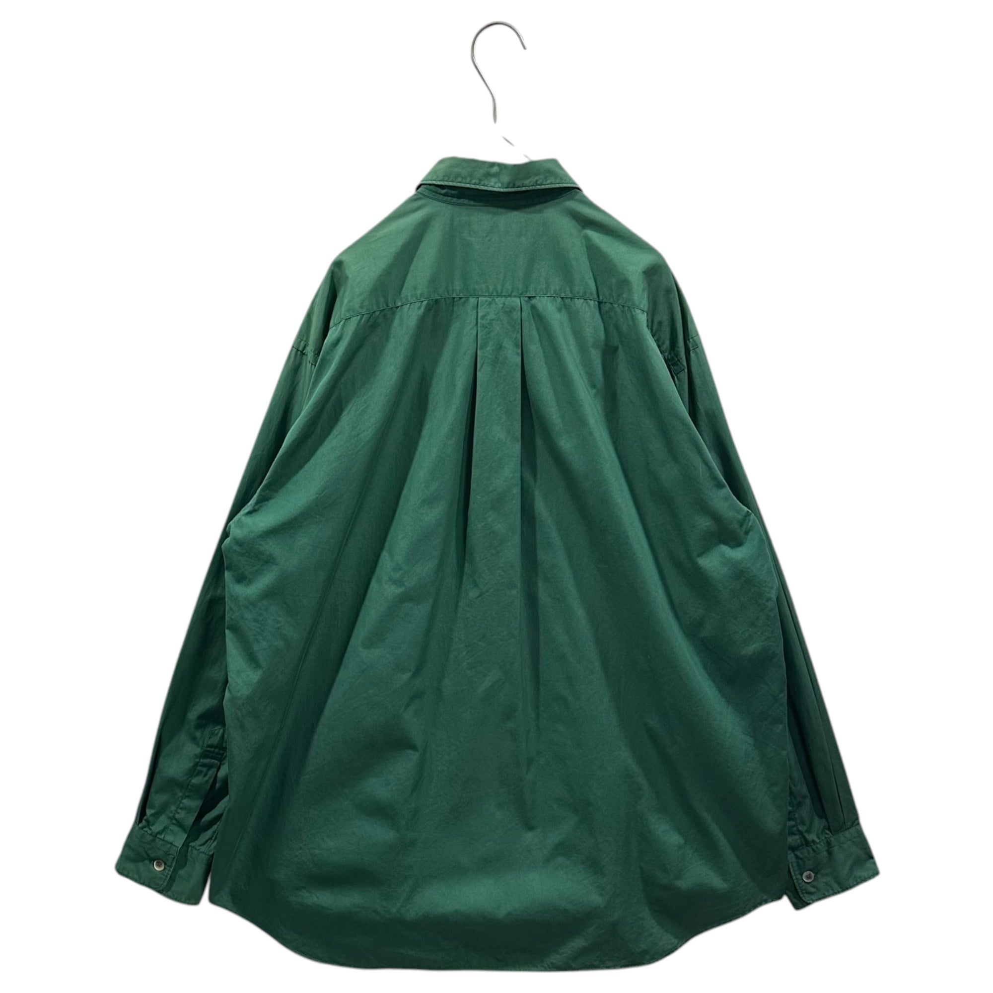 COMME des GARCONS HOMME PLUS(コムデギャルソンオムプリュス) 1991SS Triple-Button L/S Cotton Shirt 3連 ボタン 長袖 コットン シャツ PB-110050 FREE グリーン AD1990 90年代 アーカイブ