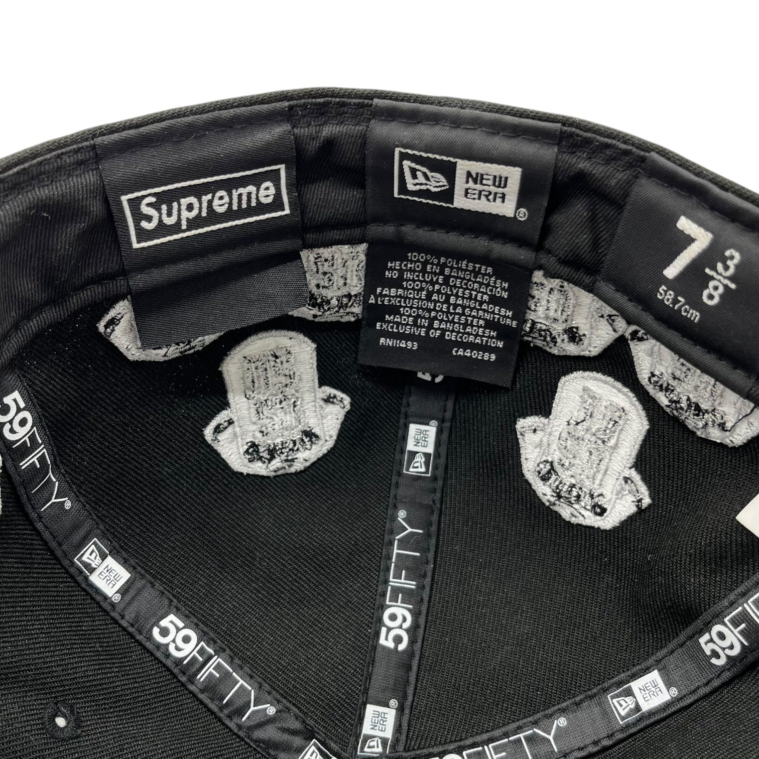 SUPREME(シュプリーム) 24FW Jerseys Box Logo Cap ボックスロゴ キャップ ユニフォームデザイン ベースボールキャップ ブラック