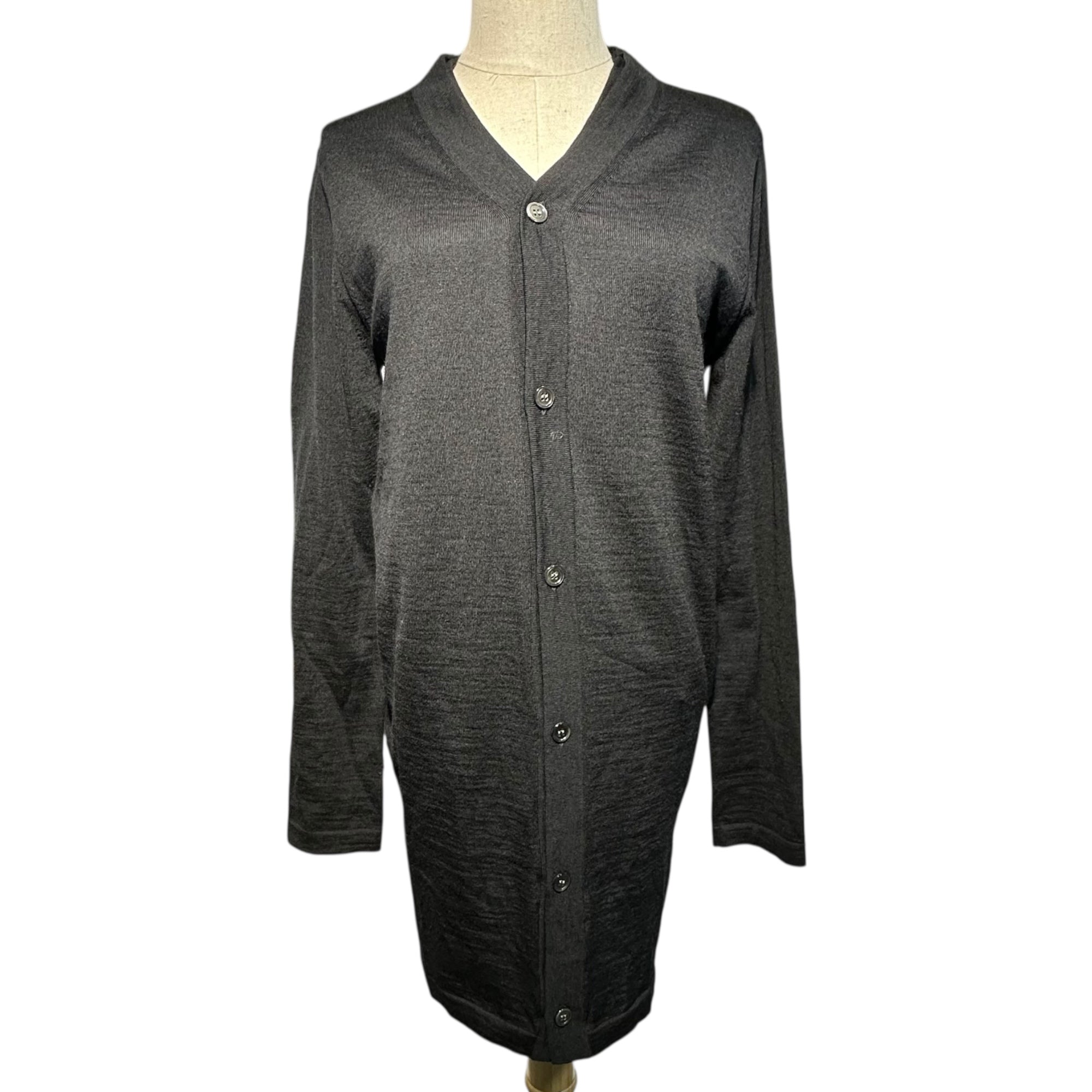 COMME des GARCONS COMME des GARCONS(コムデギャルソンコムデギャルソン) 20SS Double-Layered Cardigan ダブル レイヤード カーディガン RE-N003 M ブラック AD2019