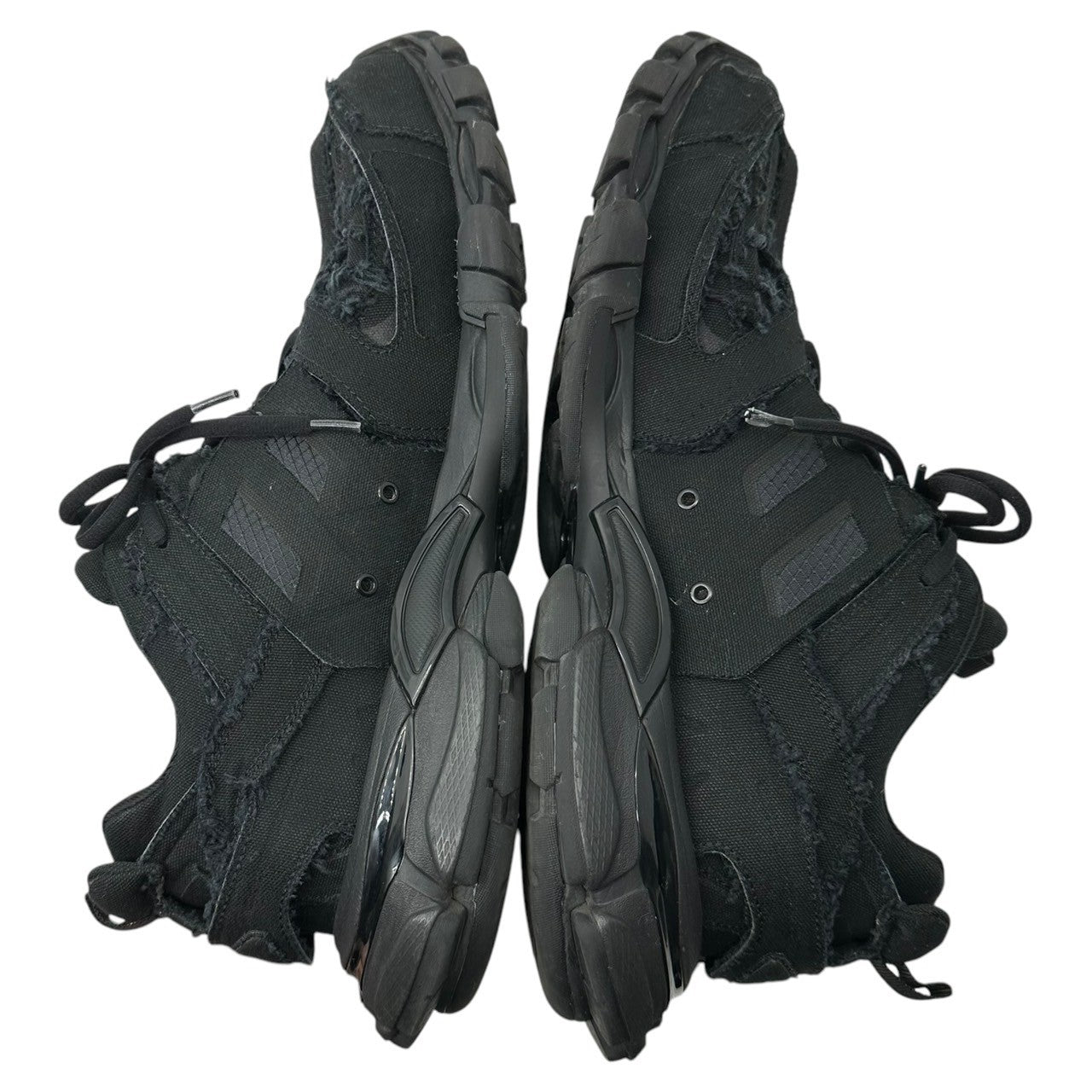 BALENCIAGA(バレンシアガ) Track Destroyed Canvas デストロイ キャンバス トラック スニーカー 542023 29cm ブラック 箱付