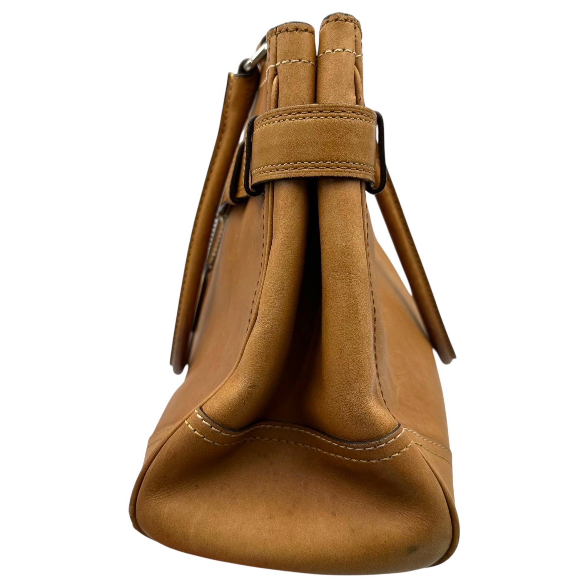 COACH(コーチ) All-Leather Handbag オールレザー ハンド バッグ F050-8A71 ブラウン