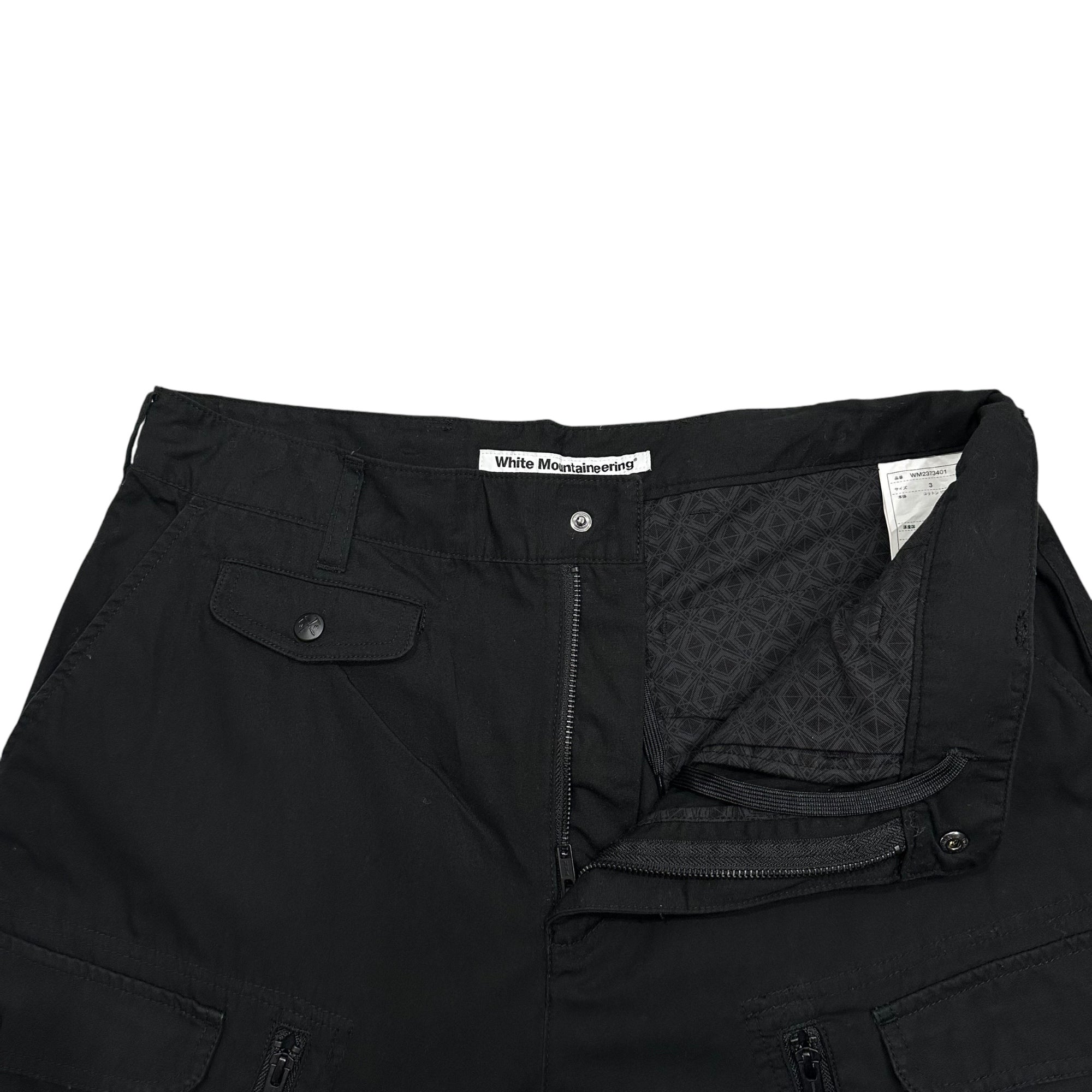 White Mountaineering(ホワイトマウンテニアリング) 23AW CARGO PANTS カーゴ パンツ WM2373401 3 ブラック
