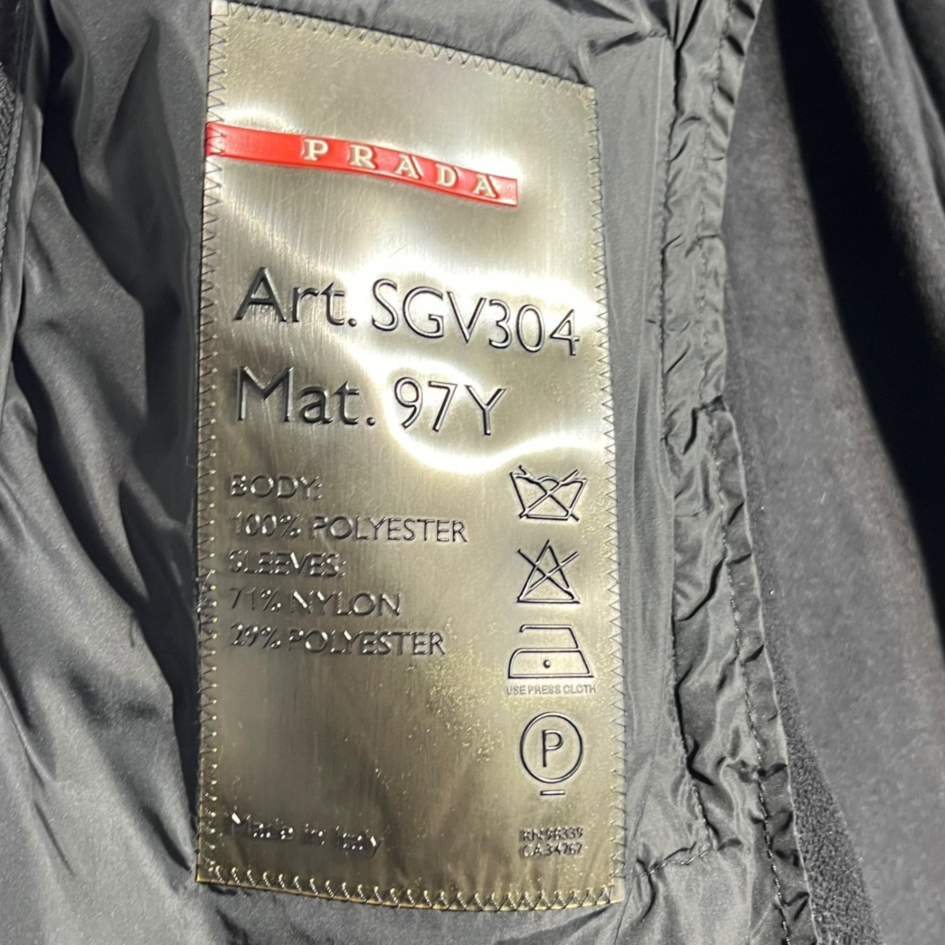 PRADA SPORT(プラダスポーツ) 00's Different fabric switching Fleece jacket 異素材 切替 フリース ジャケット 48(L程度) ブラック Y2K テック ナイロン