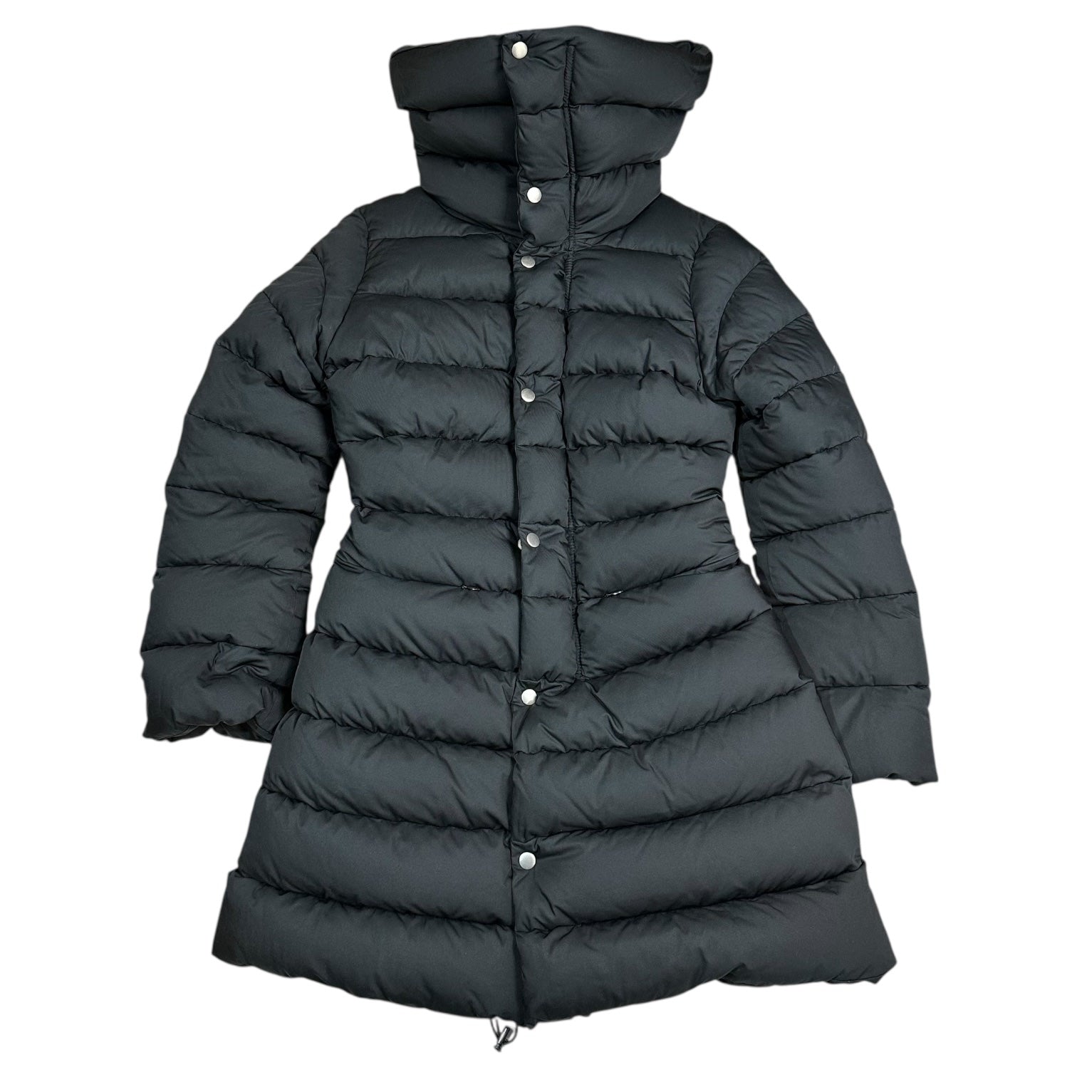 COMME des GARCONS JUNYA WATANABE(コムデギャルソンジュンヤワタナベ) 12AW High Neck Flare Down Coat ハイネック フレア ダウン コート JJ-J301 S ブラック AD2012