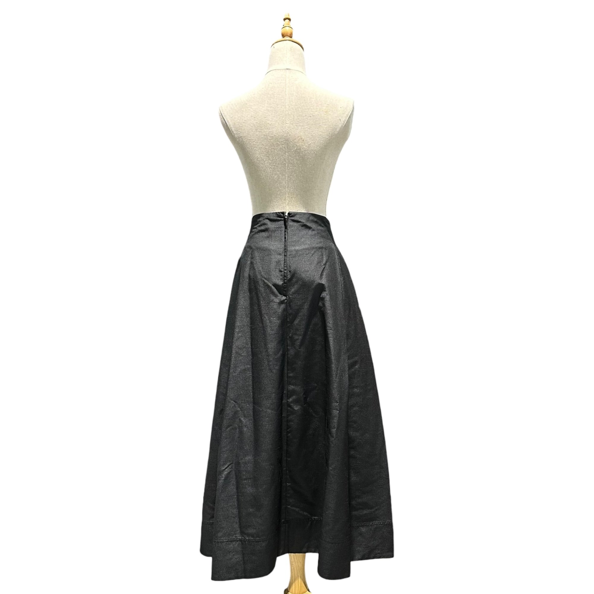 Y's(ワイズ) 90's Ripple Poly Fabric Long Skirt リップル ポリ ロング スカート YF-S03-911 FREE(S程度) ブラック ヴィンテージ ヨウジヤマモト