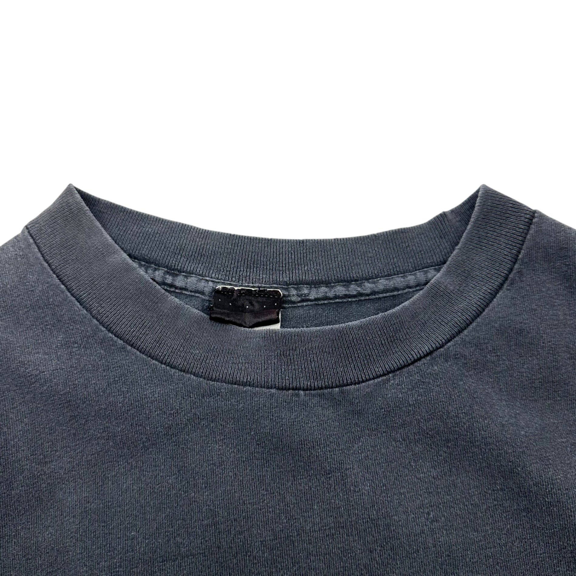 STUSSY(ステューシー) 80's Circle Rasta Color Logo Vintage T-Shirt サークル ラスタカラー ロゴ ヴィンテージ Tシャツ 表記消え(M程度) ブラック 80年代 2枚黒タグ