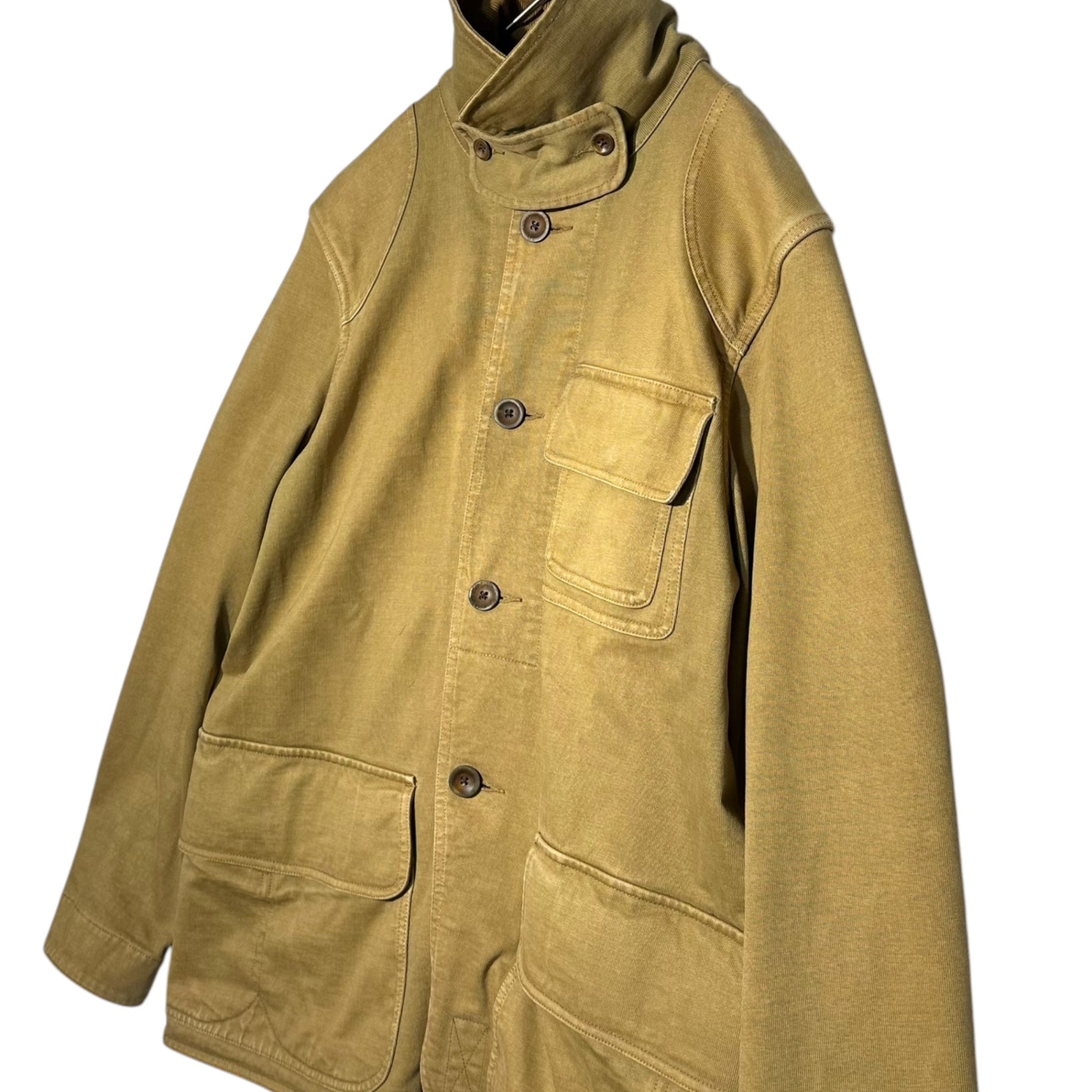 RRL(ダブルアールエル) Collar corduroy cotton hunting jacket コーデュロイ 襟 コットン ハンティング ジャケット 65392 S ブラウン