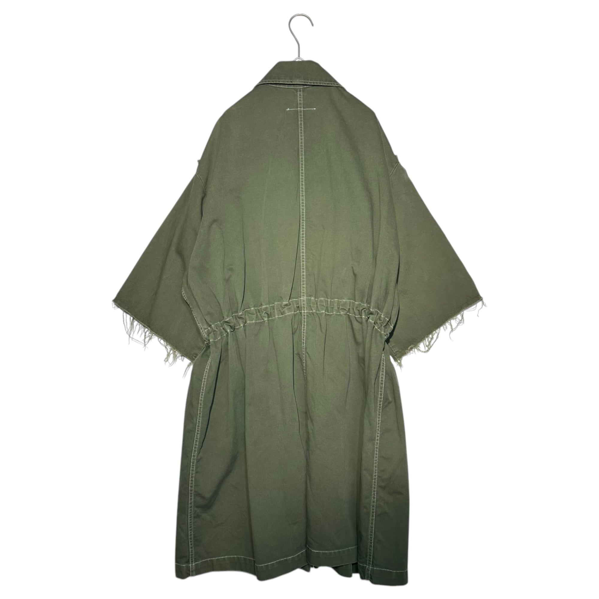 MM6 Maison Margiela(エムエムシックス) 18SS Oversized Military Style Short Sleeve Dress Coat オーバーサイズ ミリタリーテイスト ショートスリーブ ワンピース コート S52AH0008 S48447 36(S程度) セージグリーン