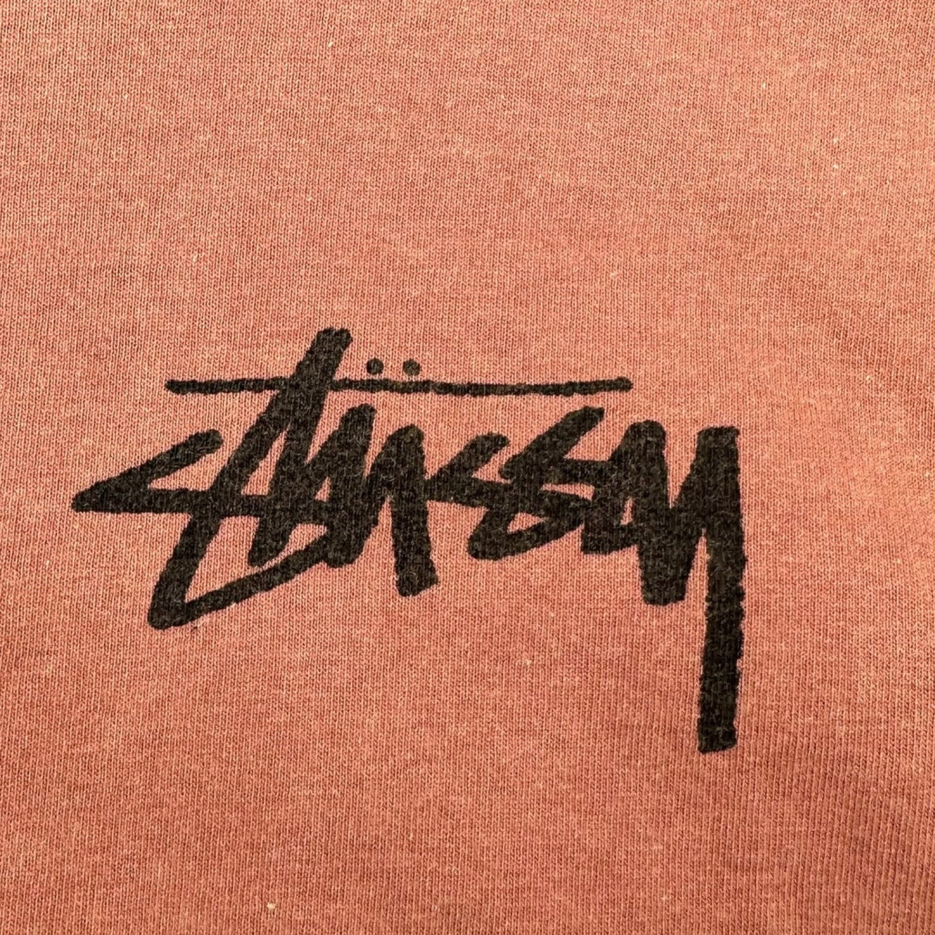 STUSSY(ステューシー) 80's Dragon Logo Print Vintage T-Shirt ドラゴン ロゴ プリント Tシャツ L オレンジ 80年代 黒タグ 半袖 龍