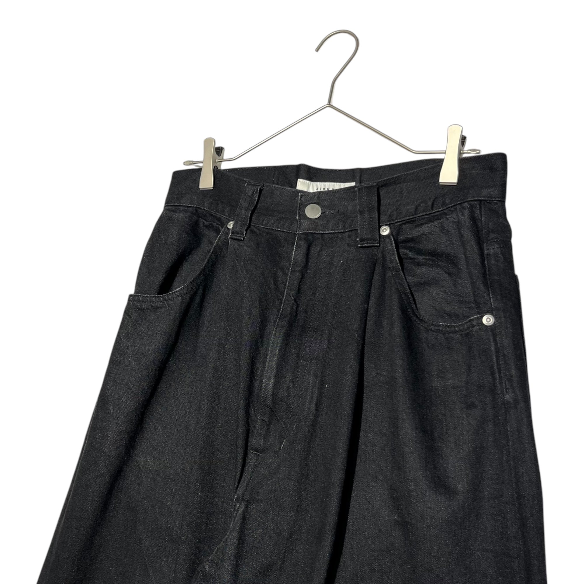 Jieda(ジエダ) WIDE ONE TUCK STRAIGHT DENIM PANTS ワイド ワンタック ストレート デニム パンツ Jie-STD-PT20 1(S程度) ブラック