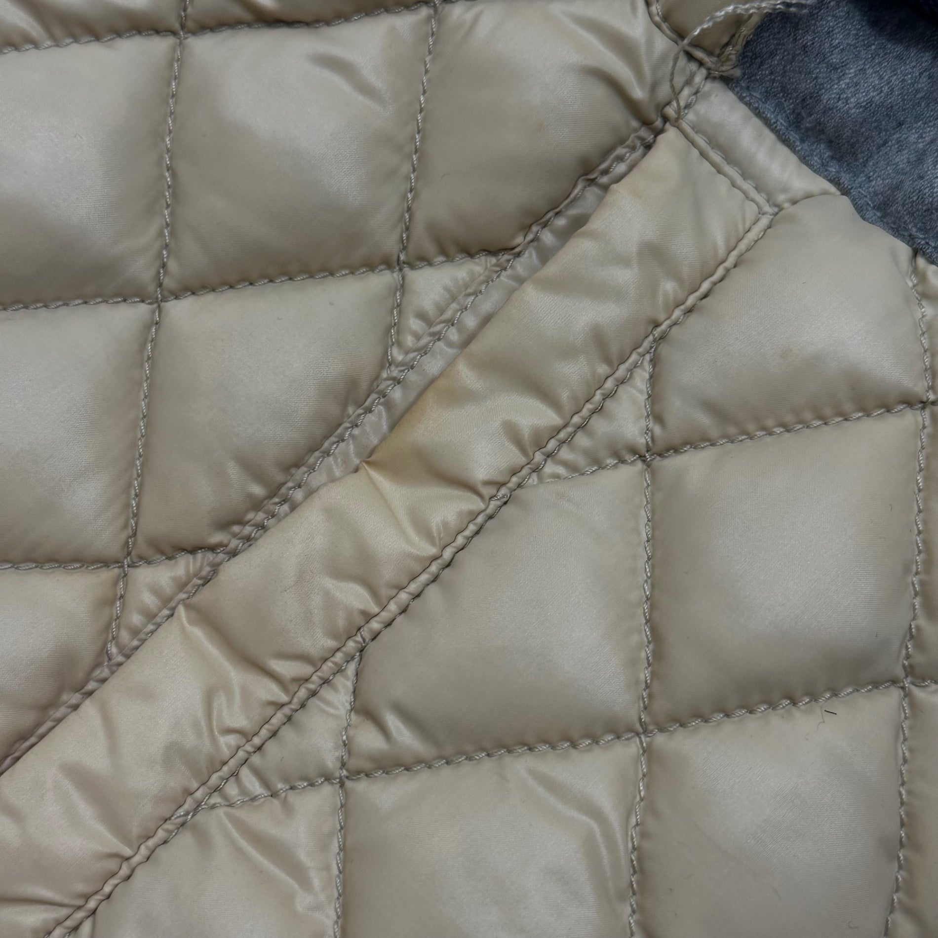 DUVETICA(デュベティカ) CINISCA Belted Quilted Down Jacket ベルテッド キルティング ダウン ジャケット D.3010.00/1057.R 42 ベージュ レザーパイピング