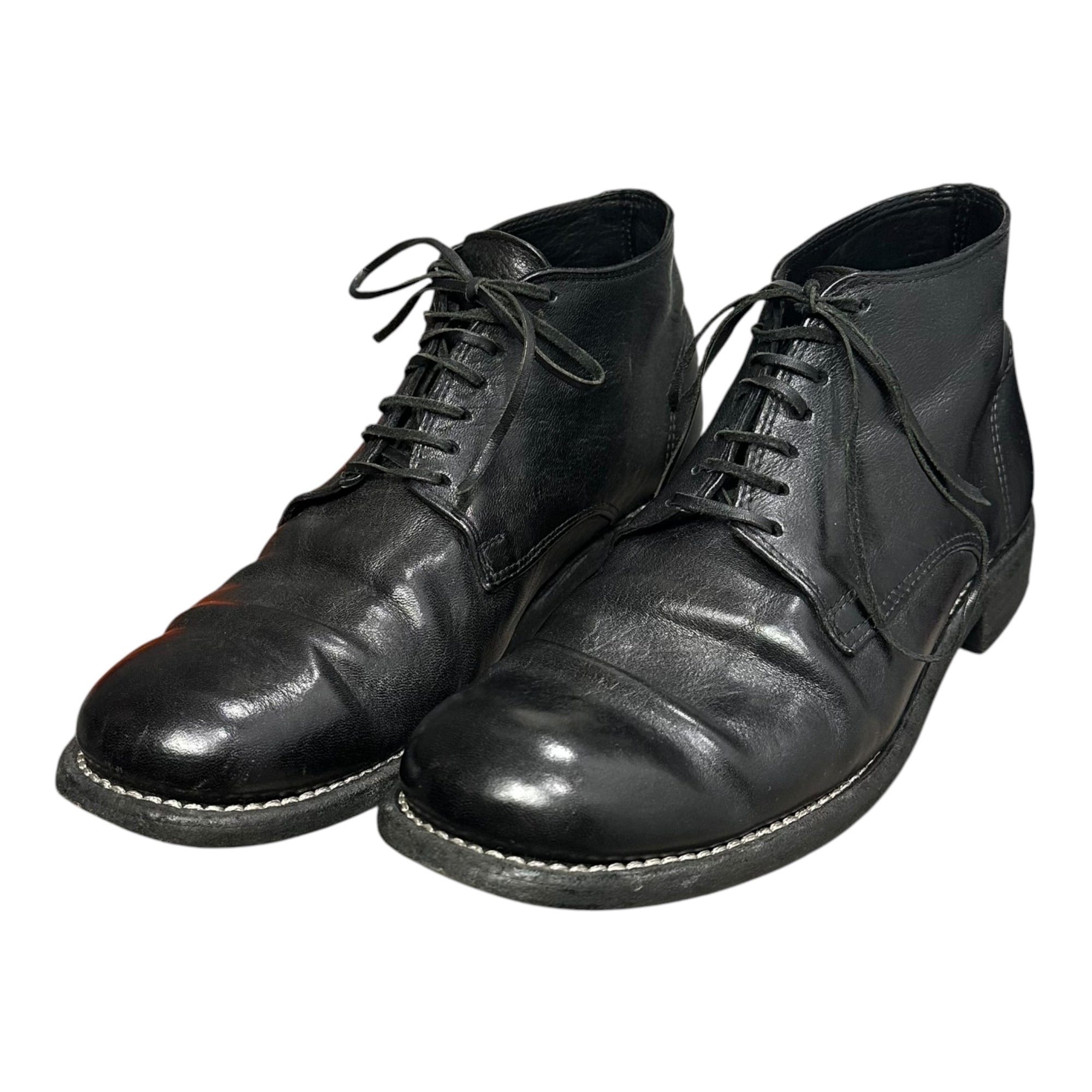 GUIDI(グイディ) Ankle Boots アンクル ブーツ 994 42(約26.5cm〜27.0cm) ブラック チャッカ 革靴 シューズ
