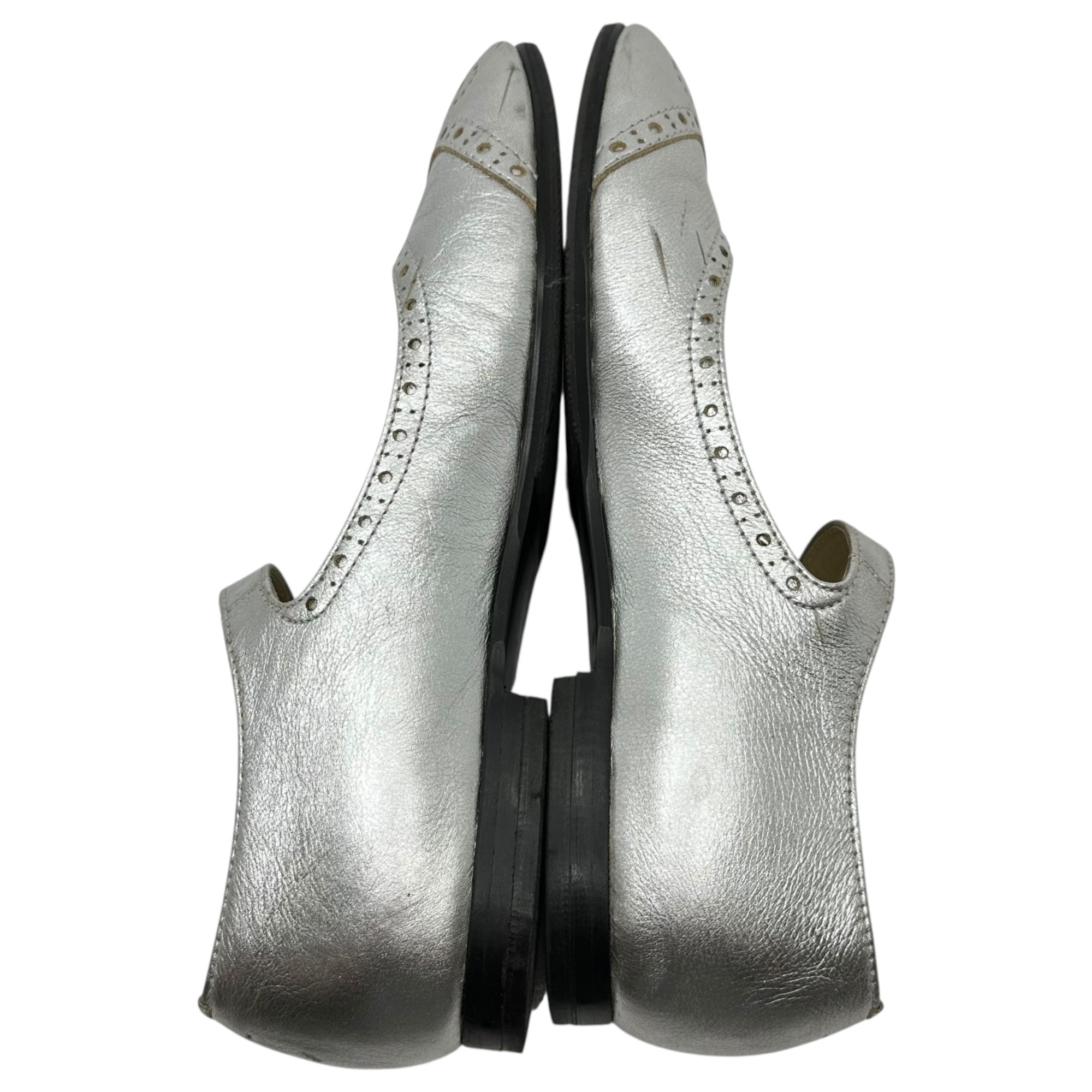 tricot COMME des GARCONS(トリココムデギャルソン) Wing Tip Leather Mary Jane ウィング チップ レザー メリージェーン 24.5cm シルバー
