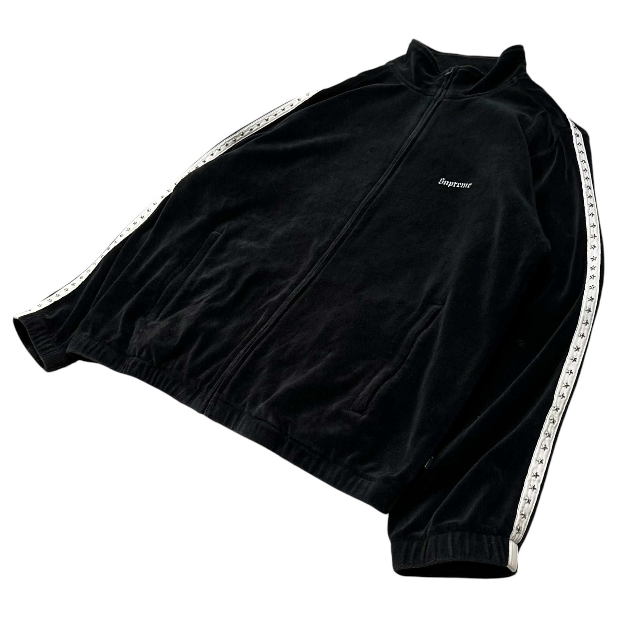 SUPREME(シュプリーム) 22AW Studded Velour Track Jacket スタッズ ベロア トラックジャケット L ブラック