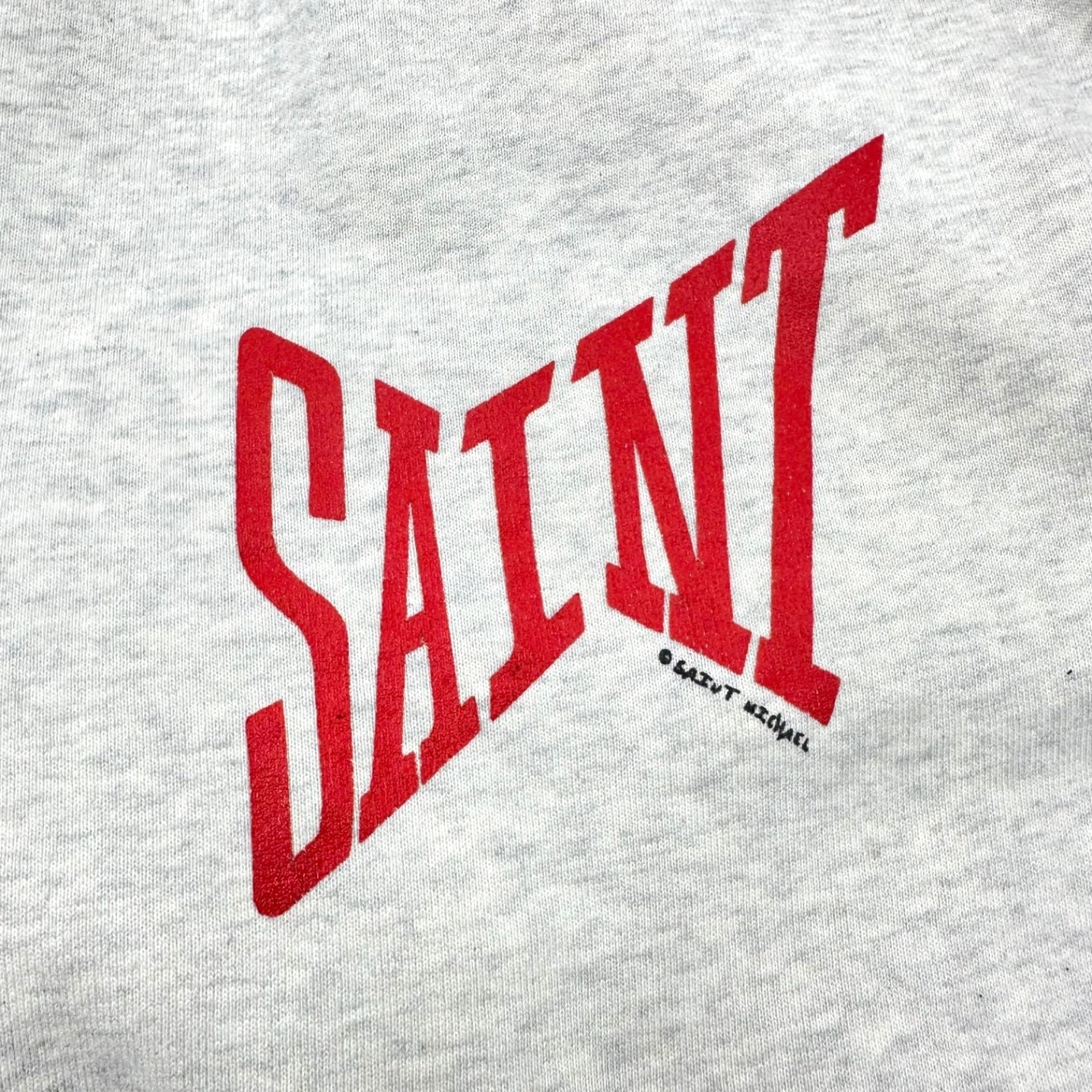 SAINT MICHAEL(セントマイケル) 21AW SWT_PANTS_LOGO ロゴ スウェット パンツ SM-A21-0000-038 M ライトグレー