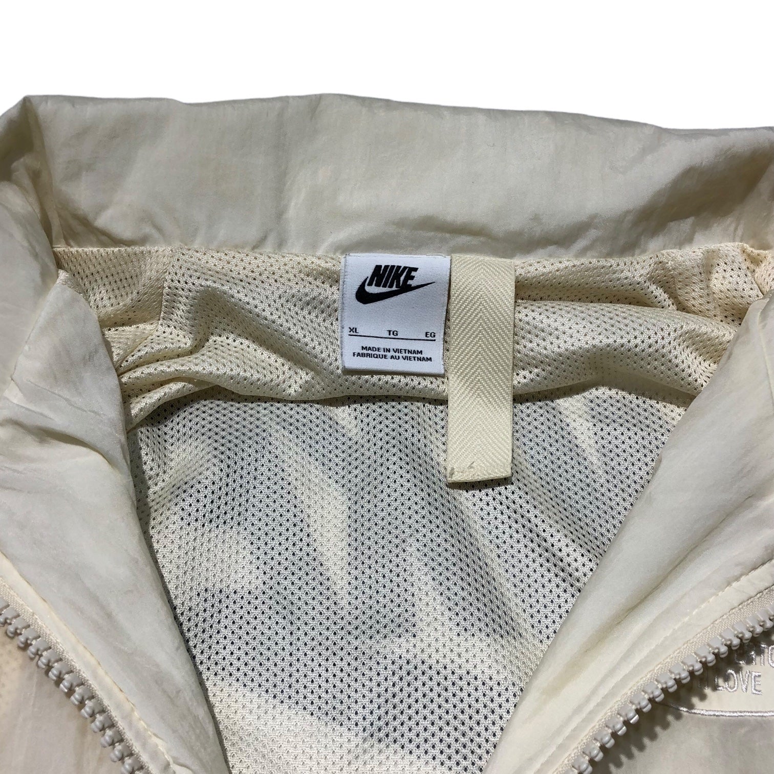 NIKE(ナイキ) AS M NSW HBR-S WVN LND JKT COCONUT ロゴ スウッシュ ナイロン ジャケット DM5021-113 XL アイボリー