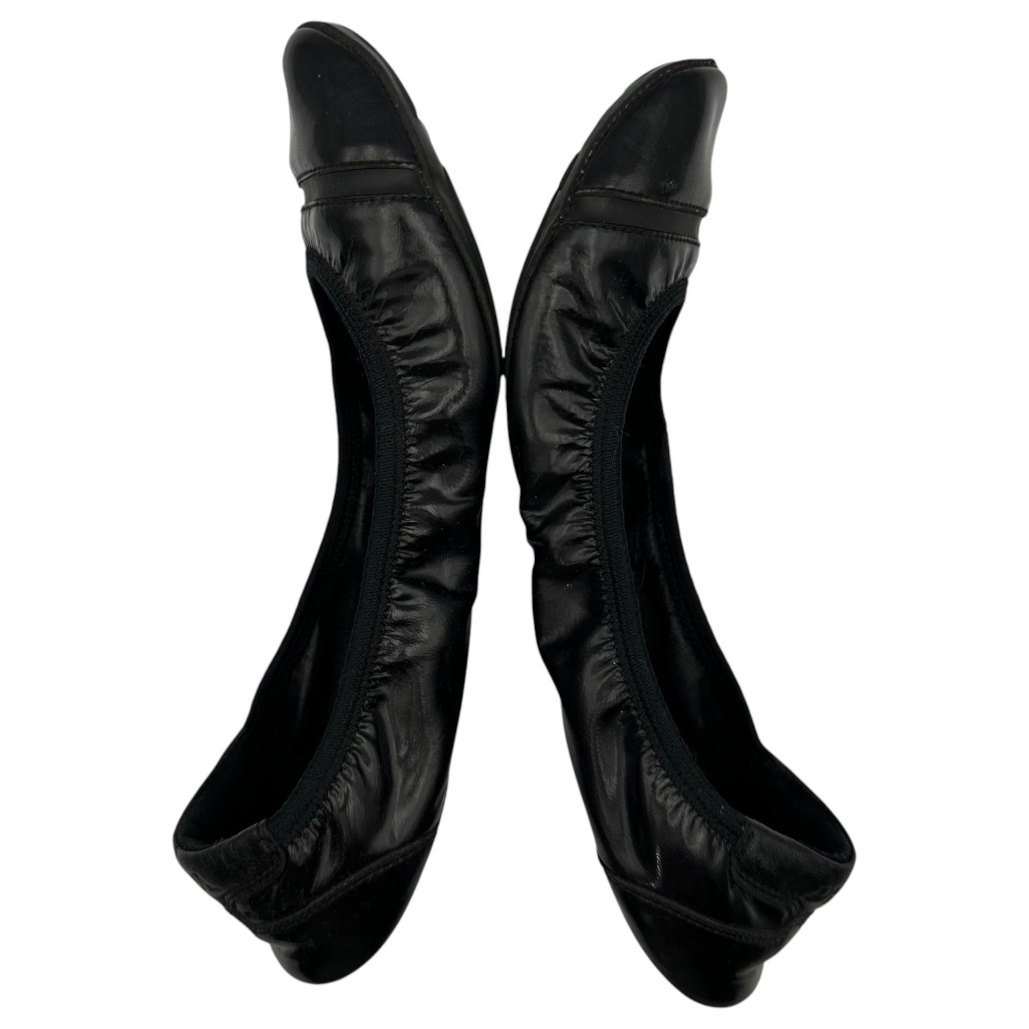 PRADA SPORT(プラダスポーツ) Patent Leather Ballet Flats エナメル バレー シューズ 37(23.5cm程度) ブラック パンプス