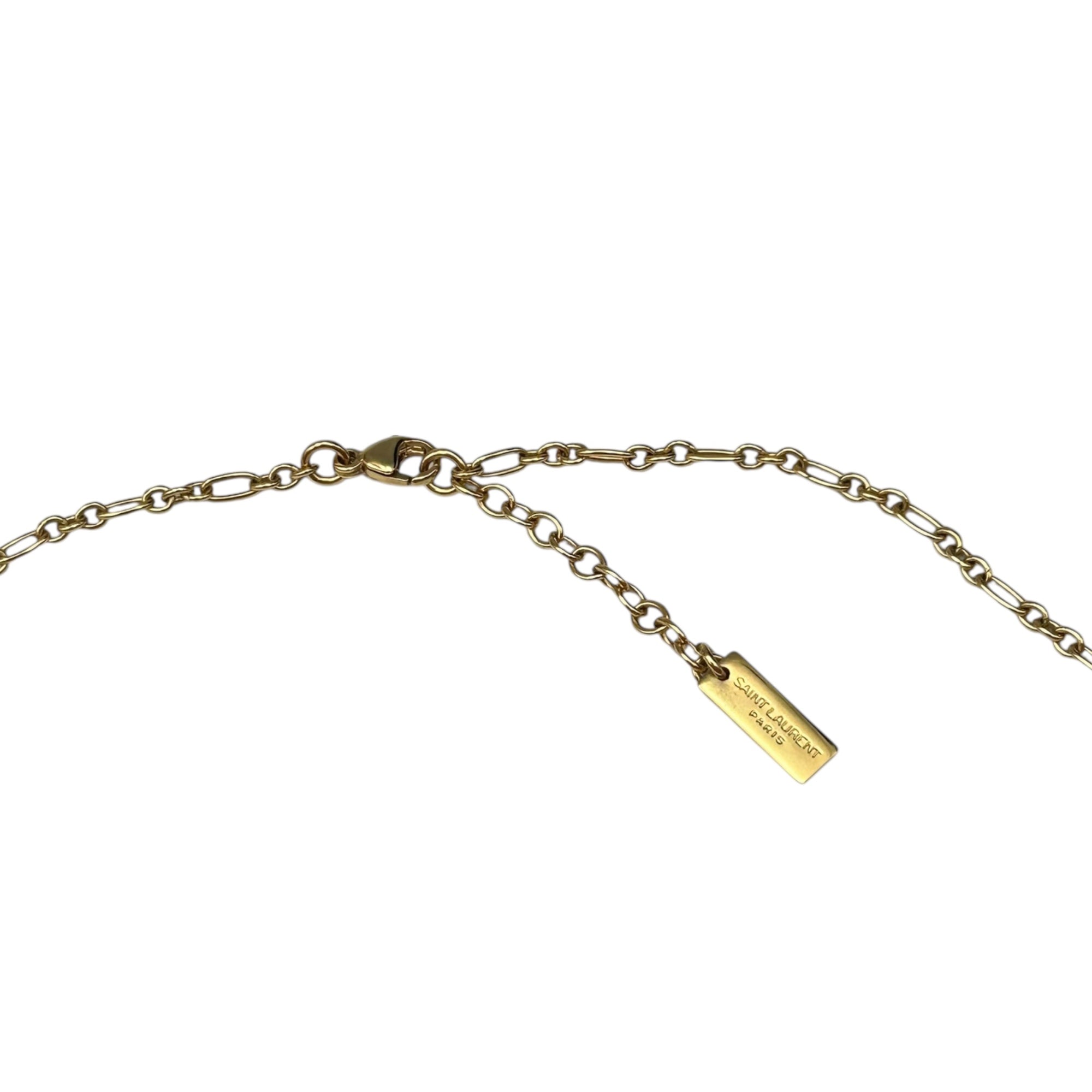 Saint Laurent(サンローラン) 70cm Gold-Color Chain Necklace ゴールド カラー チェーン ネックレス 391 3839G 1CY2848 ゴールド