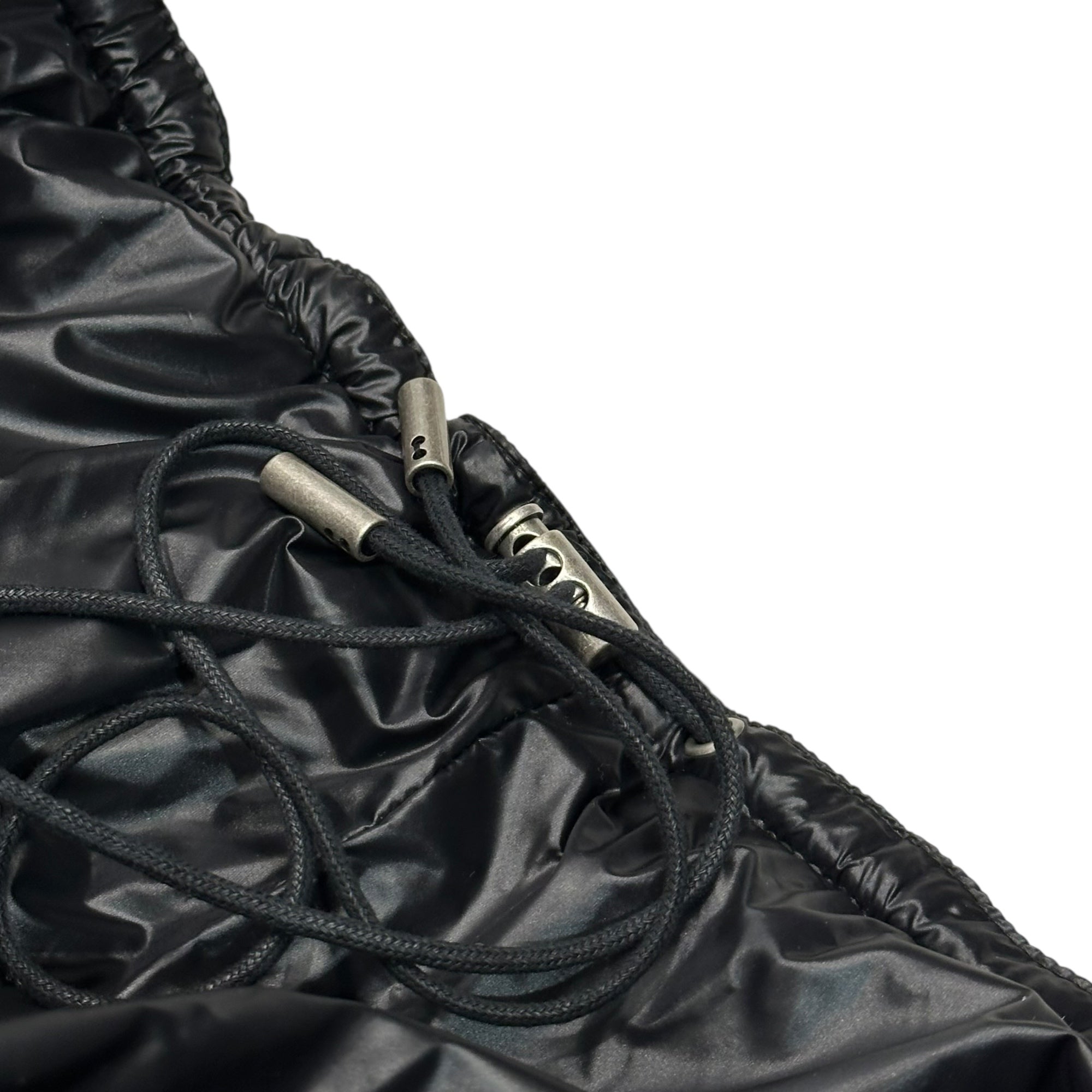 Saint Laurent(サンローラン) 23AW Cassandra Logo Padded Anorak Long Jacket カサンドラ ロゴ パデッド アノラック ロング ジャケット YP53 2023 00023 50 ブラック M71U 758264 Y5F65 1000 2023FW 中綿