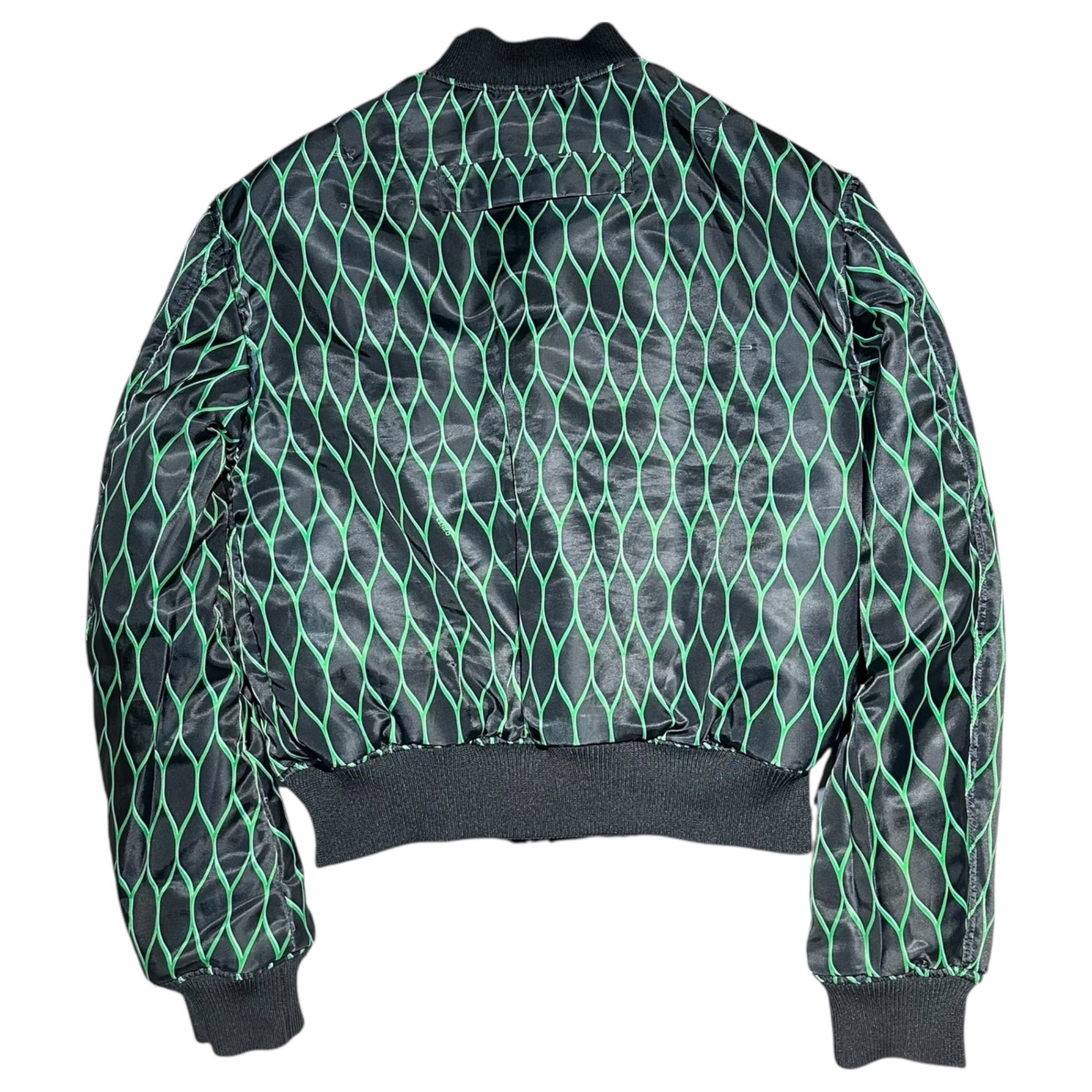 KENZO×H&M(ケンゾー×エイチアンドエム) Reversible Bomber Jacket リバーシブル ボンバー ジャケット S ブラック×グリーン コラボ MA-1 ブルゾン
