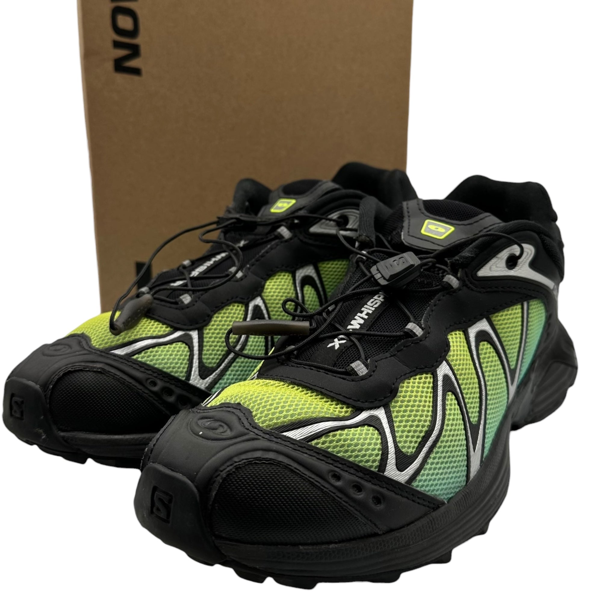 Salomon(サロモン) XT-Whisper Low-top trekking sneakers ウィスパー ローカット トレッキング スニーカー 477616 28 V0 26.0cm ブラック×グリーン