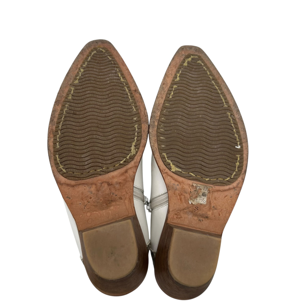 JUNYA WATANABE(ジュンヤワタナベ) Back-Python Paneled Pointed-Toe Leather Shoes バック パイソン 切替 ポインテッド トゥ レザー シューズ S(23.0cm程度) ホワイト