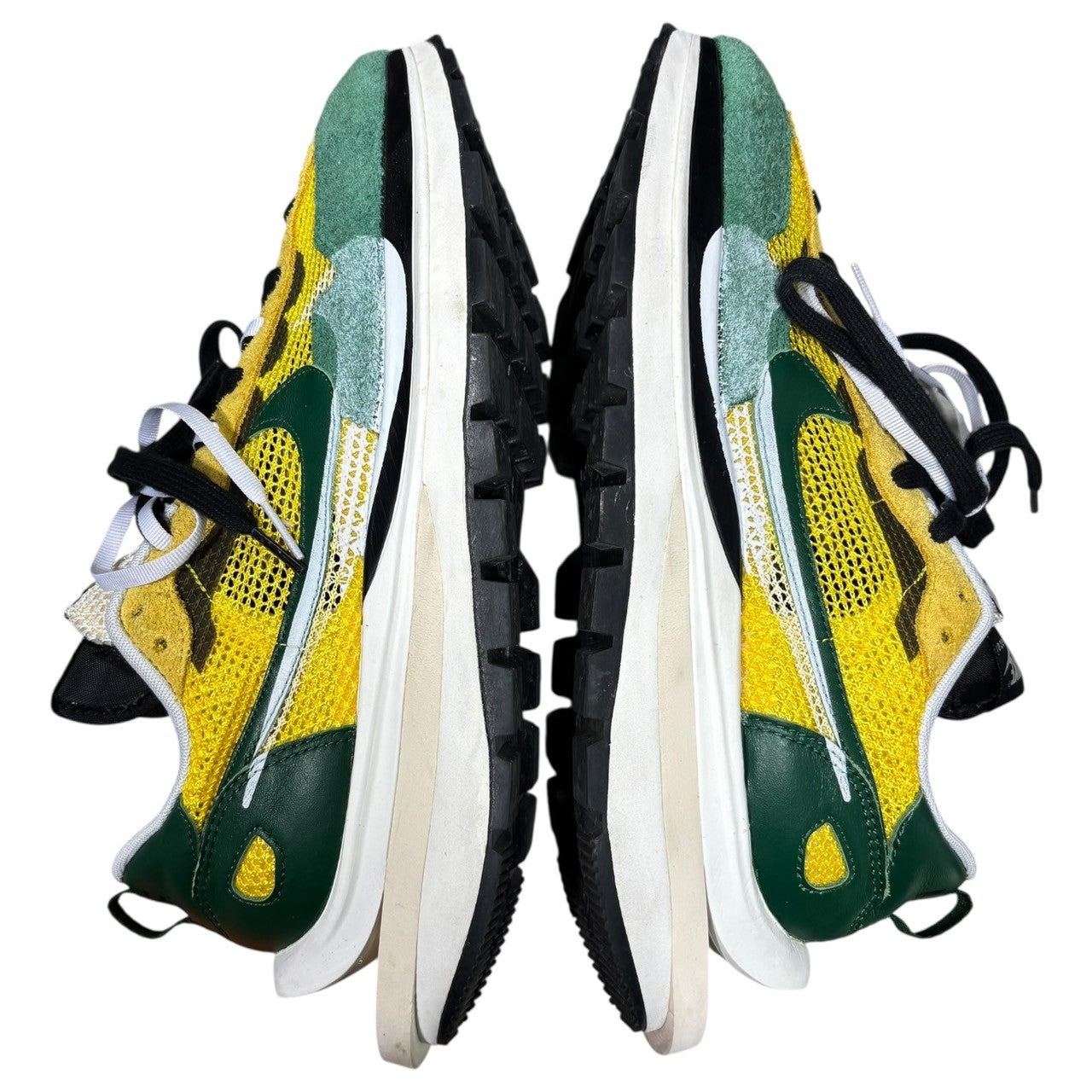 sacai × NIKE(サカイ × ナイキ) Vapor Waffle "Tour Yellow/Stadium Green-Sail" ヴェイパー ワッフル ローカットスニーカー CV1363-700 28.0cm イエロー×グリーン