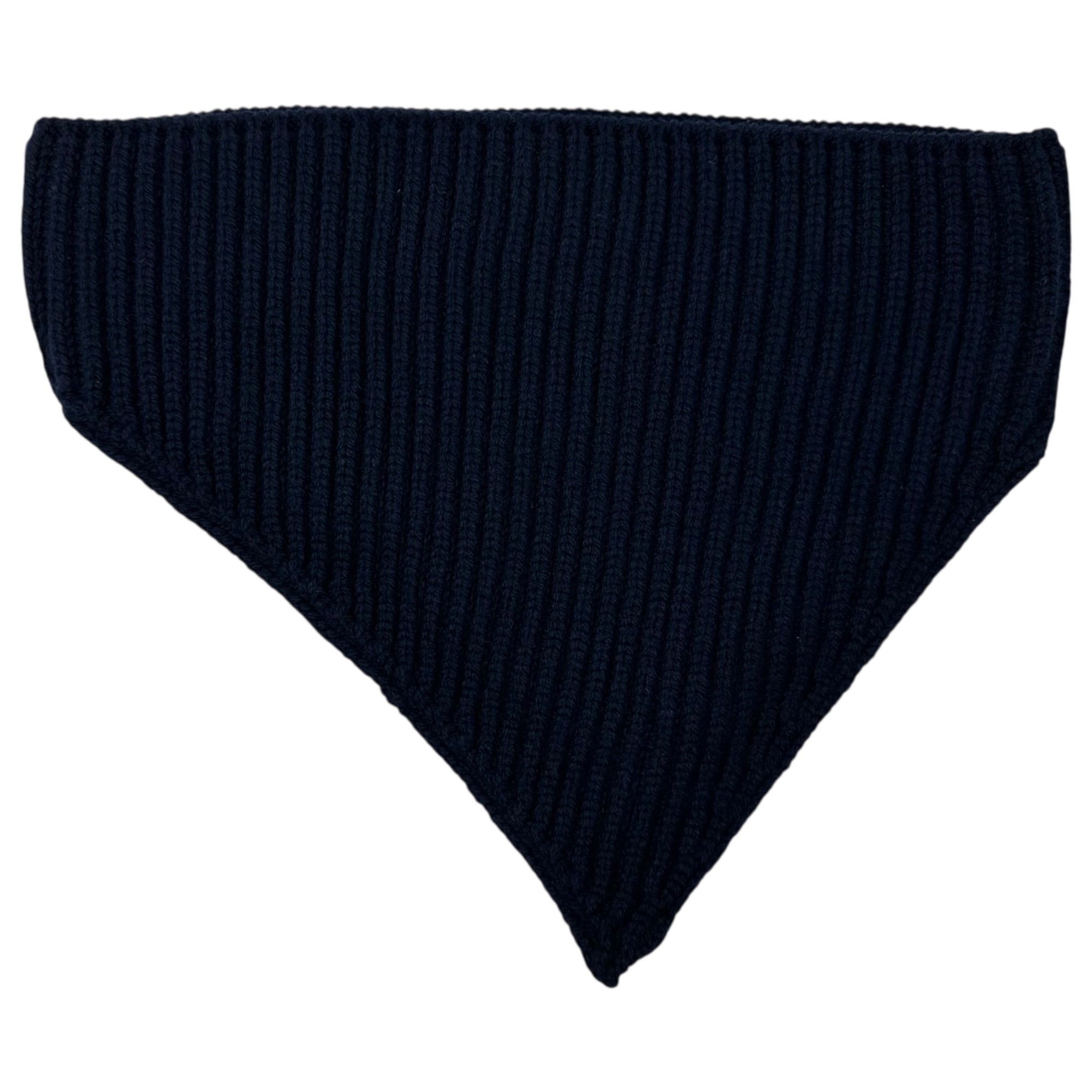 JIL SANDER(ジルサンダー) 23AW FOULARD Neck Warmer フラール ニット ハイネック ネック ウォーマー J22ZZ0104 つけ襟 U ネイビー