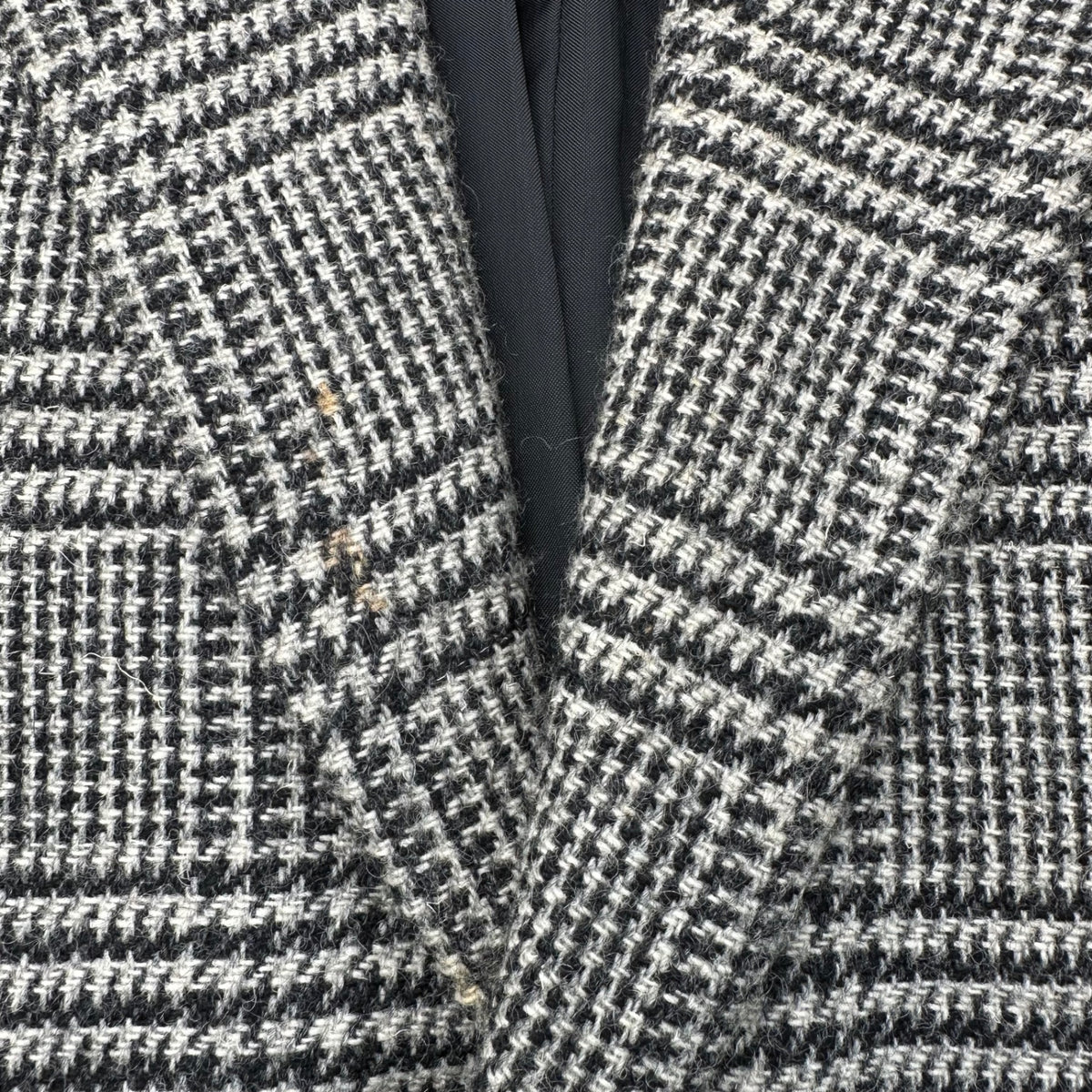 COMME des GARCONS HOMME(コムデギャルソンオム) 1980's Houndstooth Tweed 2B Jacket 千鳥格子 ツイード 2B ジャケット HJ-05048 S グレー×ブラック 80年代 テーラード