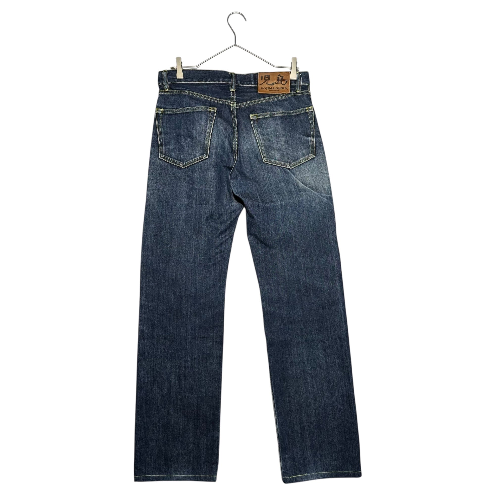 KOJIMA GENES(児島ジーンズ) Yellow Stitch Denim Pants イエロー ステッチ デニム パンツ 32 インディゴ