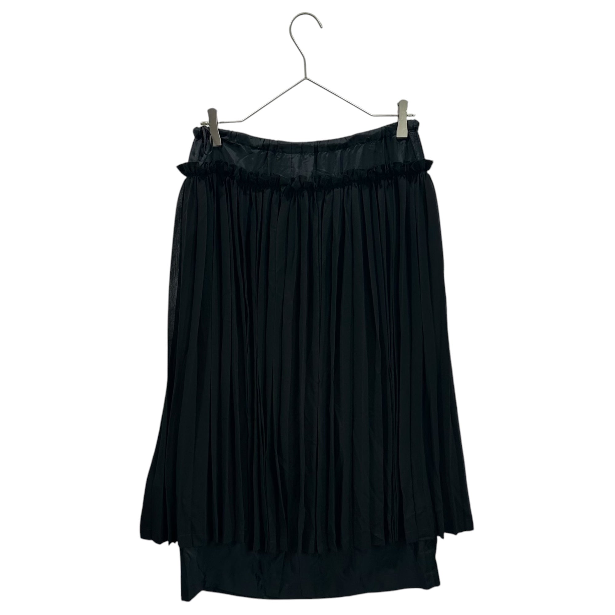 COMME des GARCONS(コムデギャルソン) 2002SS Layered Pleated Skirt レイヤード プリーツ スカート GE-S050 FREE ブラック AD2001 00s アーカイブ