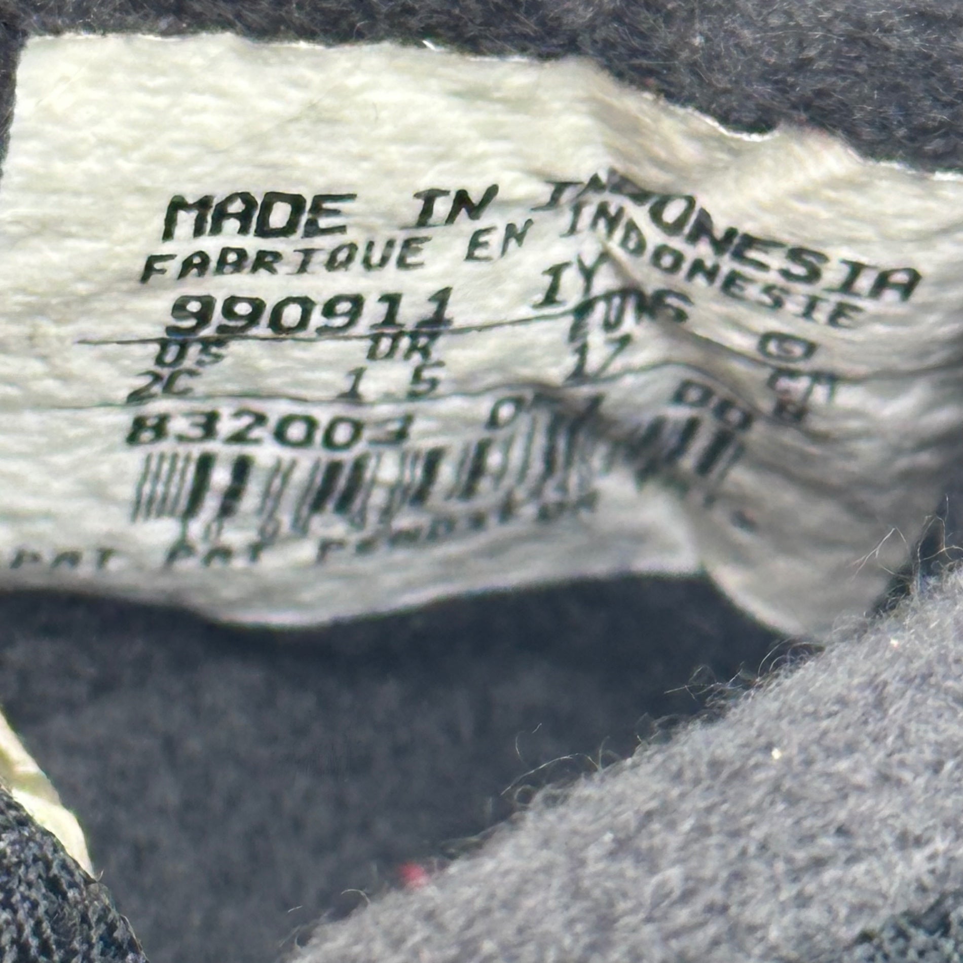 NIKE(ナイキ) 1999 LITTLE AIR JORDAN XV リトル エア ジョーダン 15 892003-061 US 2C(8cm) ブラック キッズ ベイビー ヴィンテージ スニーカー 90's