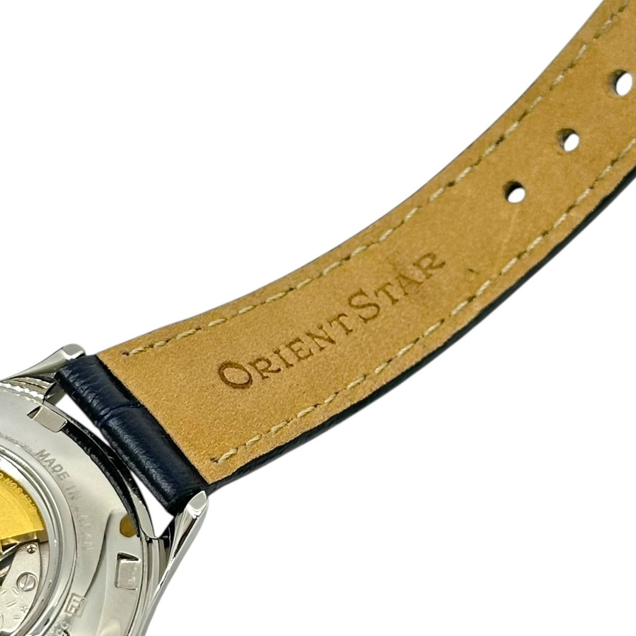 Orient Star(オリエントスター) Classic Semi-Skeleton クラシック セミ スケルトン 自動巻き 腕時計 55C4-UAA0 ホワイト 機械式 オープンハート ウォッチ 箱付