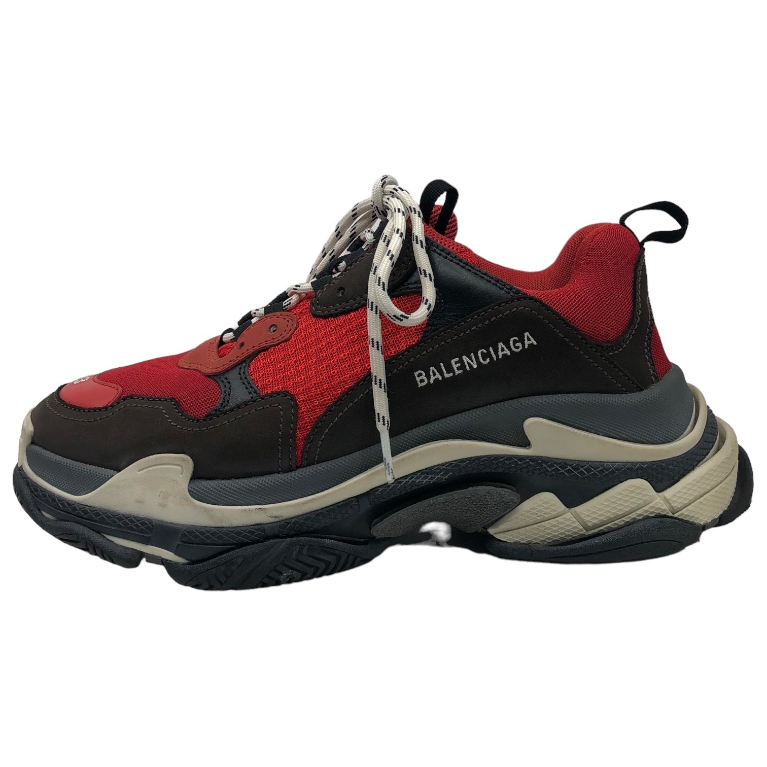 BALENCIAGA(バレンシアガ) 19SS Triple S shoes トリプルエス 516440 28.5cm レッド 箱付 ダット 厚底 テック ボリューム スニーカー