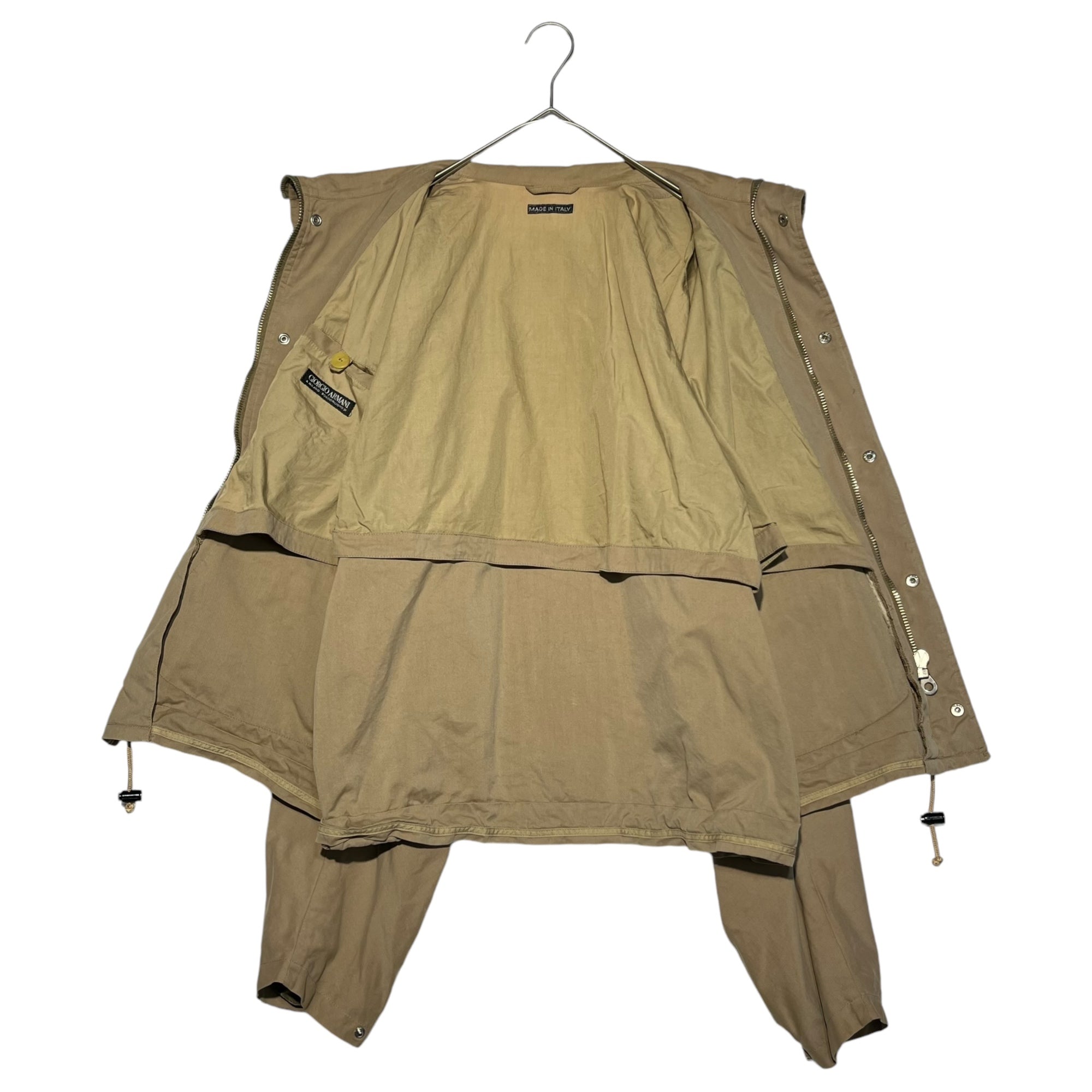 GIORGIO ARMANI(ジョルジオアルマーニ) 90's Archive 2 pocket blouson アーカイブ 2ポケット ブルゾン 52(XL程度) ベージュ 90年代 ヴィンテージ ジャケット