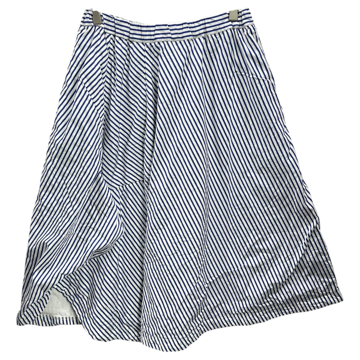 COMME des GARCONS COMME des GARCONS(コムデギャルソンコムデギャルソン) 2026SS Asymmetric Striped Voluminous Skirt アシンメトリー ストライプ ボリューム スカート QR-S008 S ホワイト×ブルー AD2025