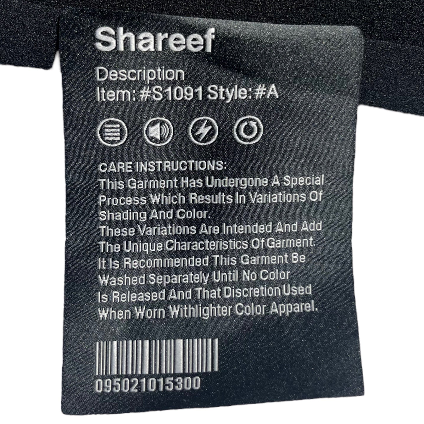 SHAREEF(シャリーフ) 21SS EX.ABSTRACT FLOWERemb. GERORGETTE S/S TEE フラワー 刺繍 オーバーサイズ Tシャツ 21315047 1 ブラック