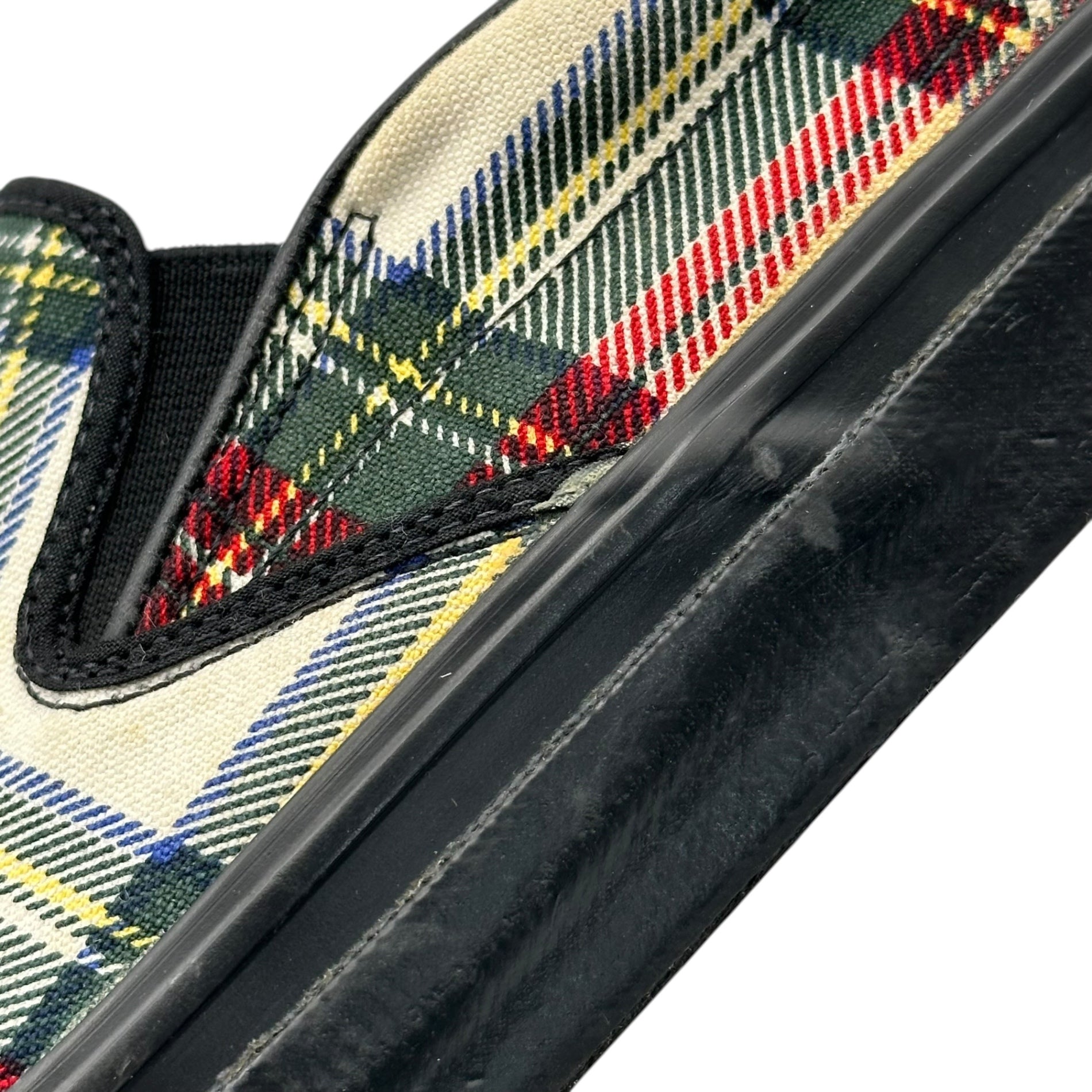 NUMBER (N)INE(ナンバーナイン) 05SS Tartan check slip-on shoes タータンチェック スリッポン エミリー期 27cm マルチ