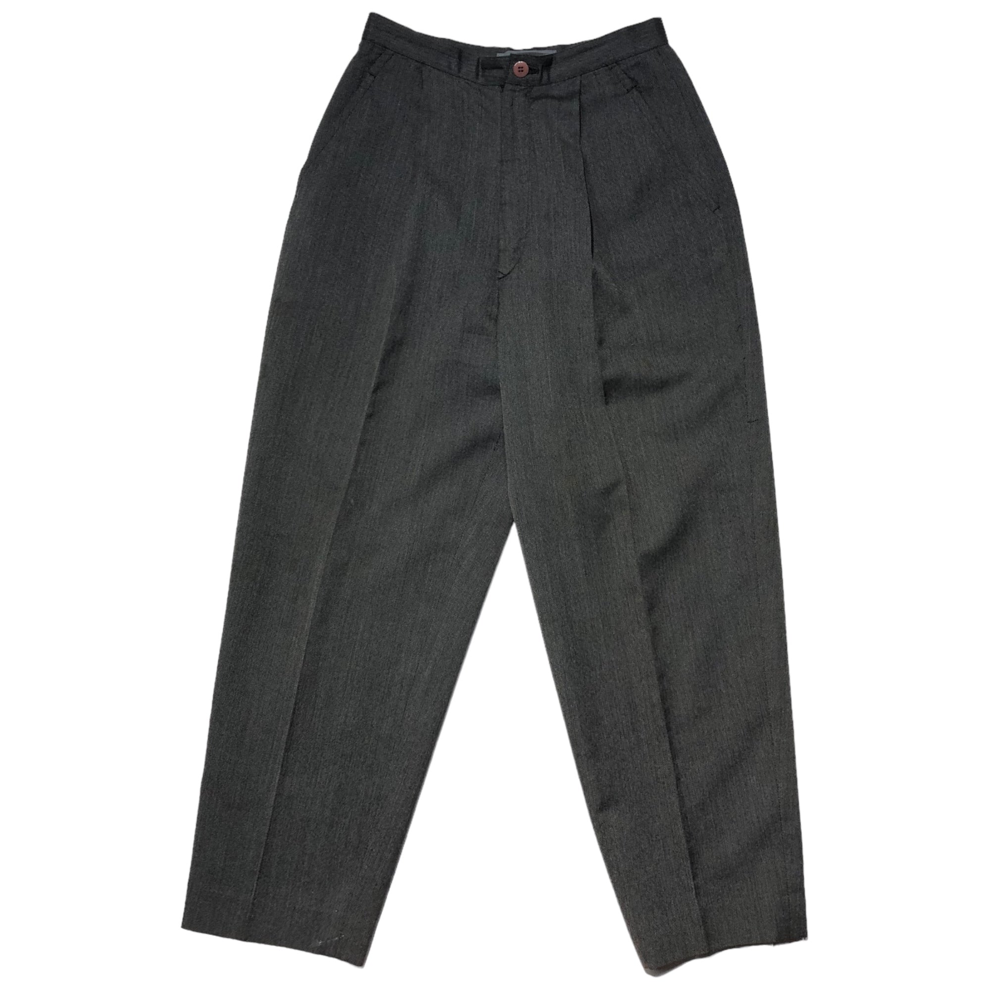ISSEY MIYAKE(イッセイミヤケ) 80's Tuck slacks タック スラックス 80年代 筆タグ 9 グレー